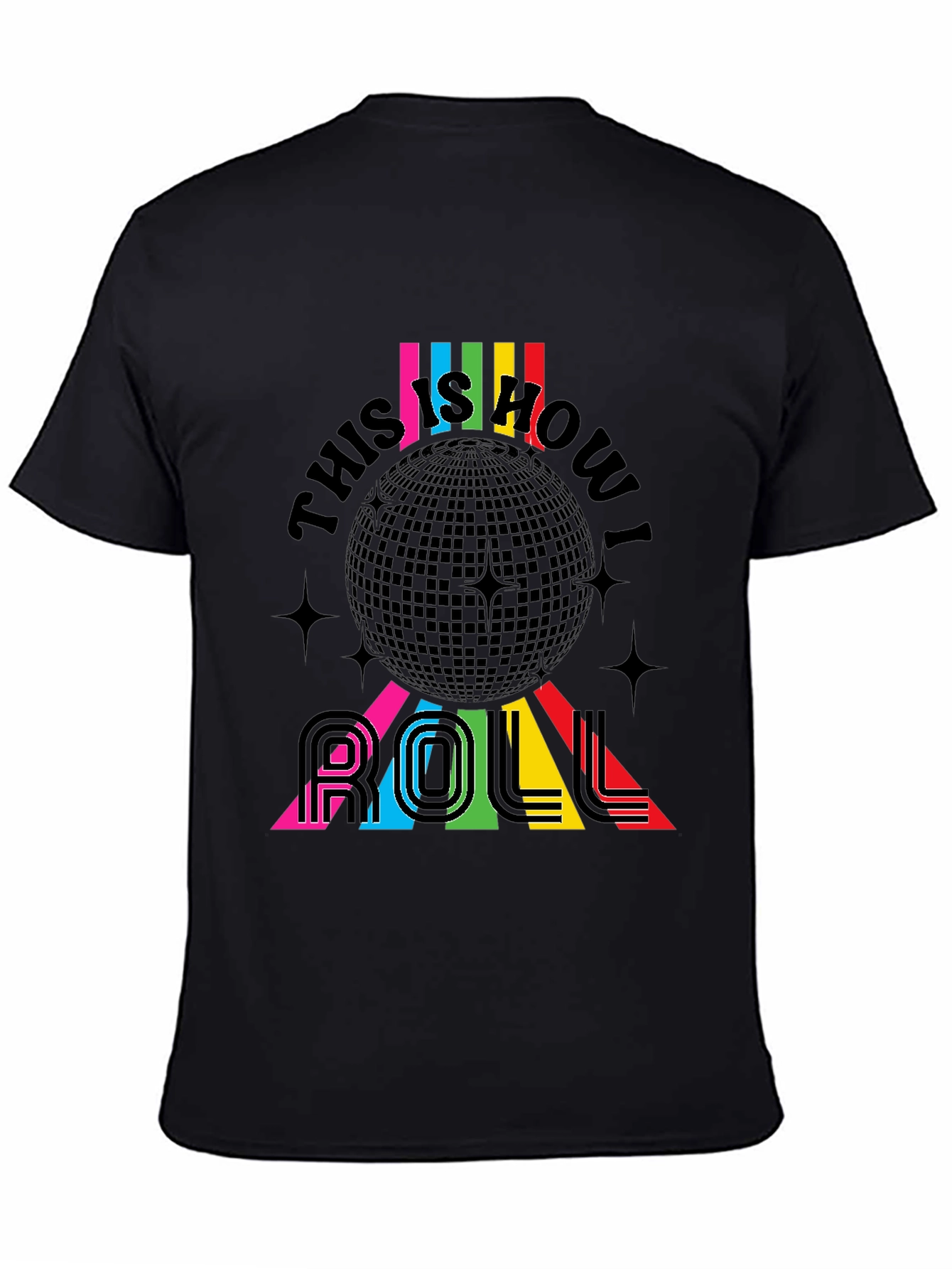 Retro Disco Ball This is How I Roll T-Shirt