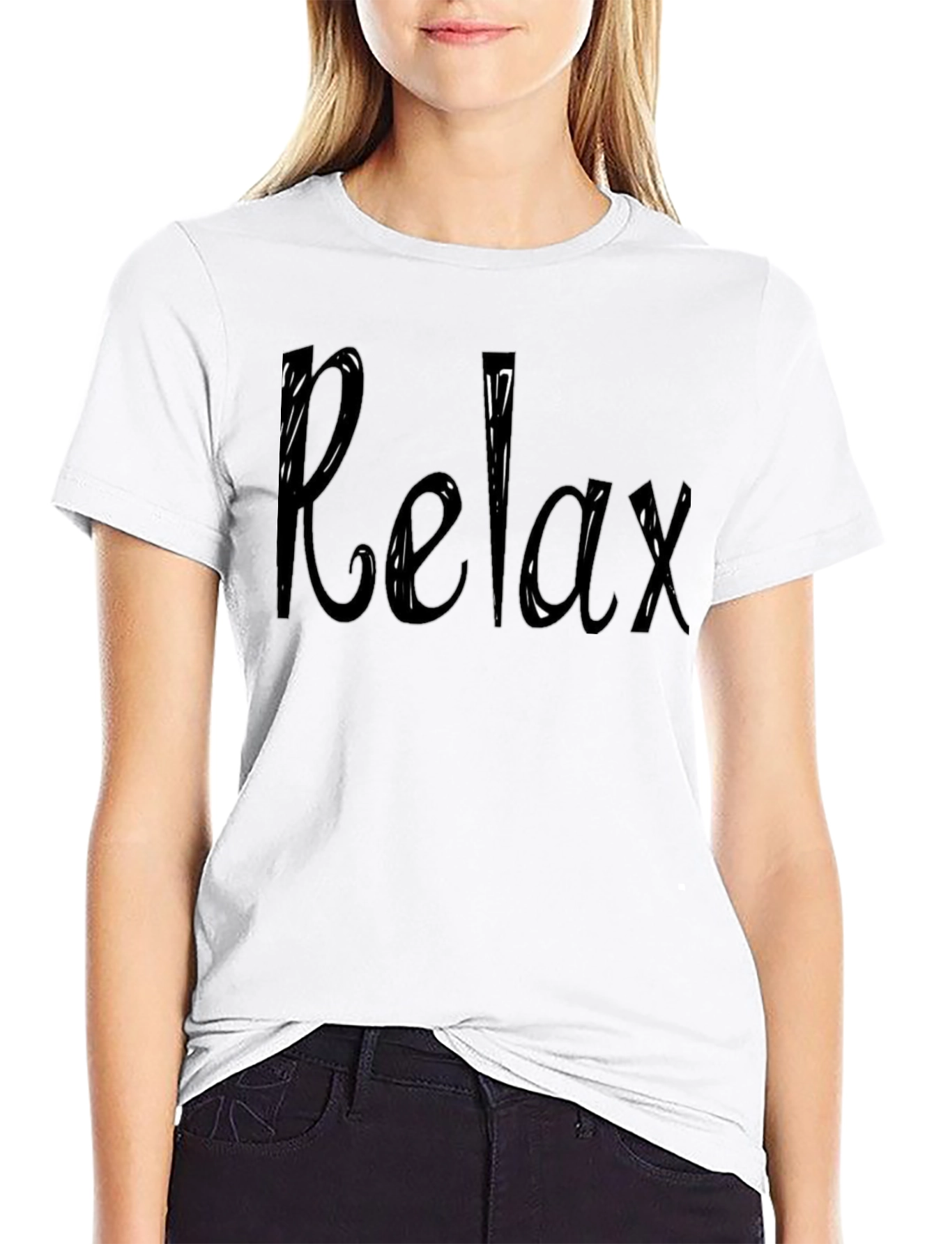 Relax Graphic Tee - Soft Cotton Comfort
