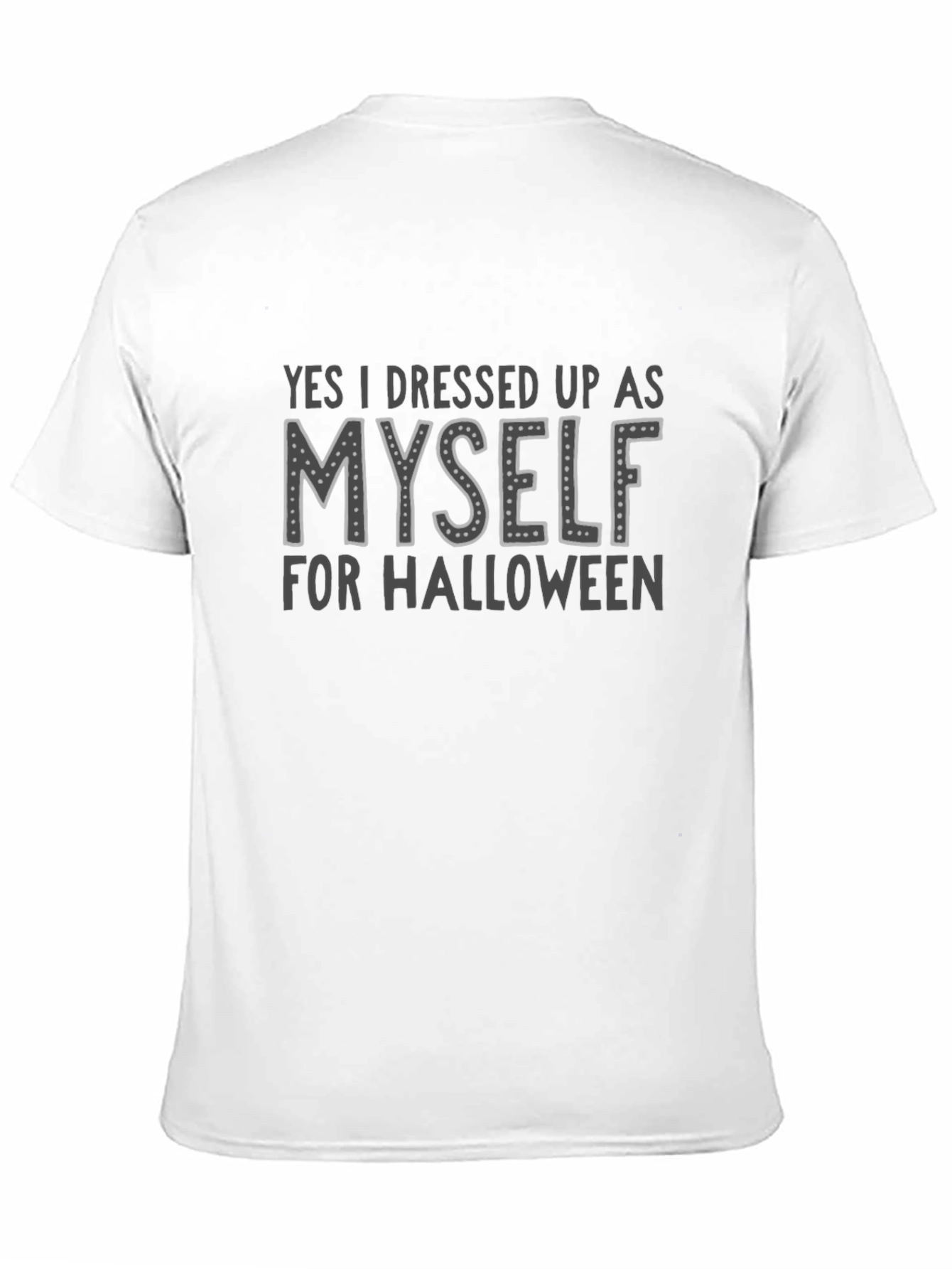 Funny Halloween Costume Myself Black T-Shirt