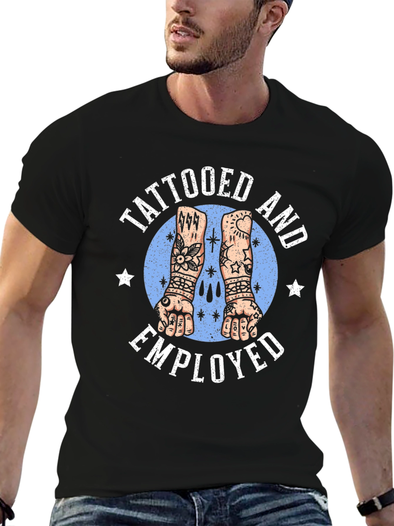 Tattooed and Employed Graphic T-Shirt