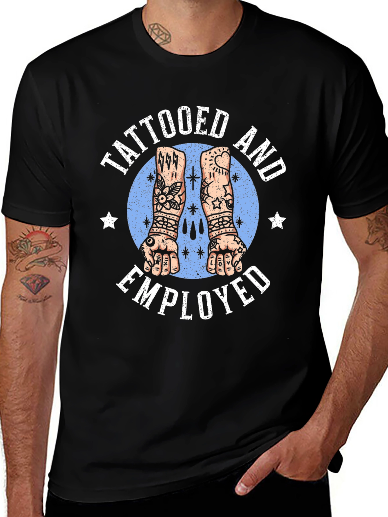 Tattooed and Employed Graphic T-Shirt