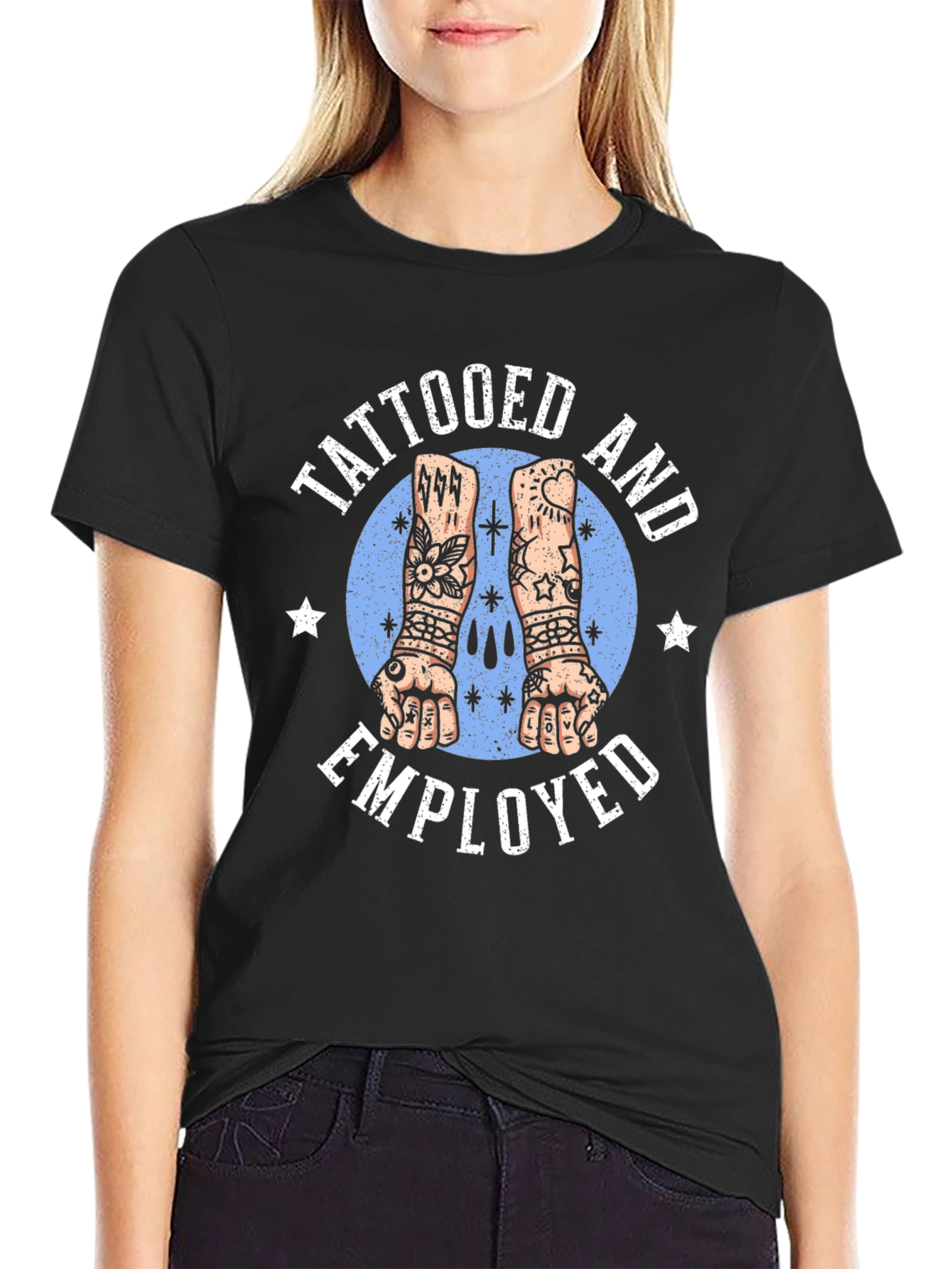 Tattooed and Employed Graphic T-Shirt
