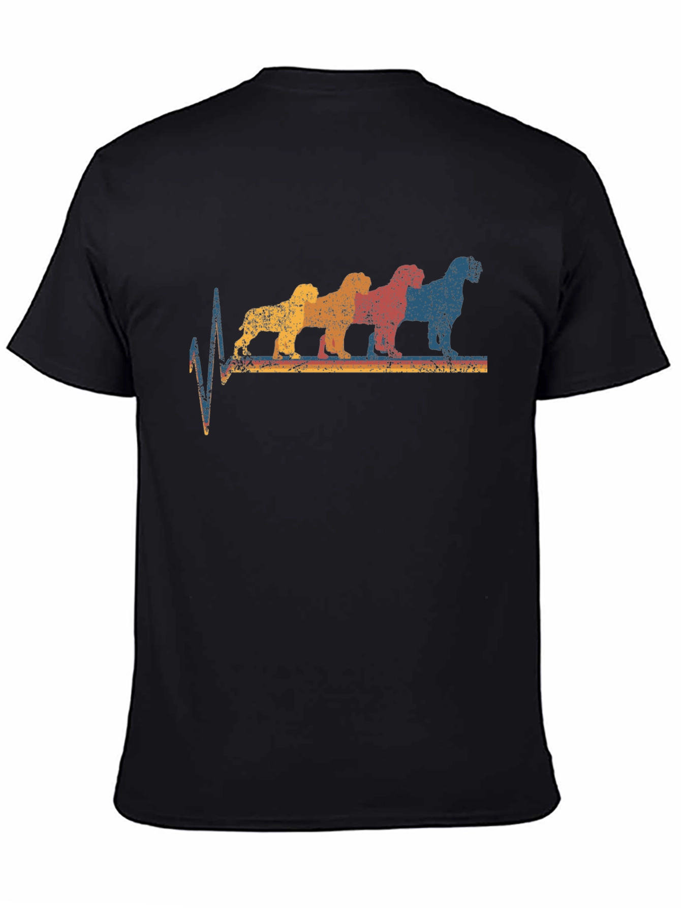 Retro Dog Breed Heartbeat Graphic Tee