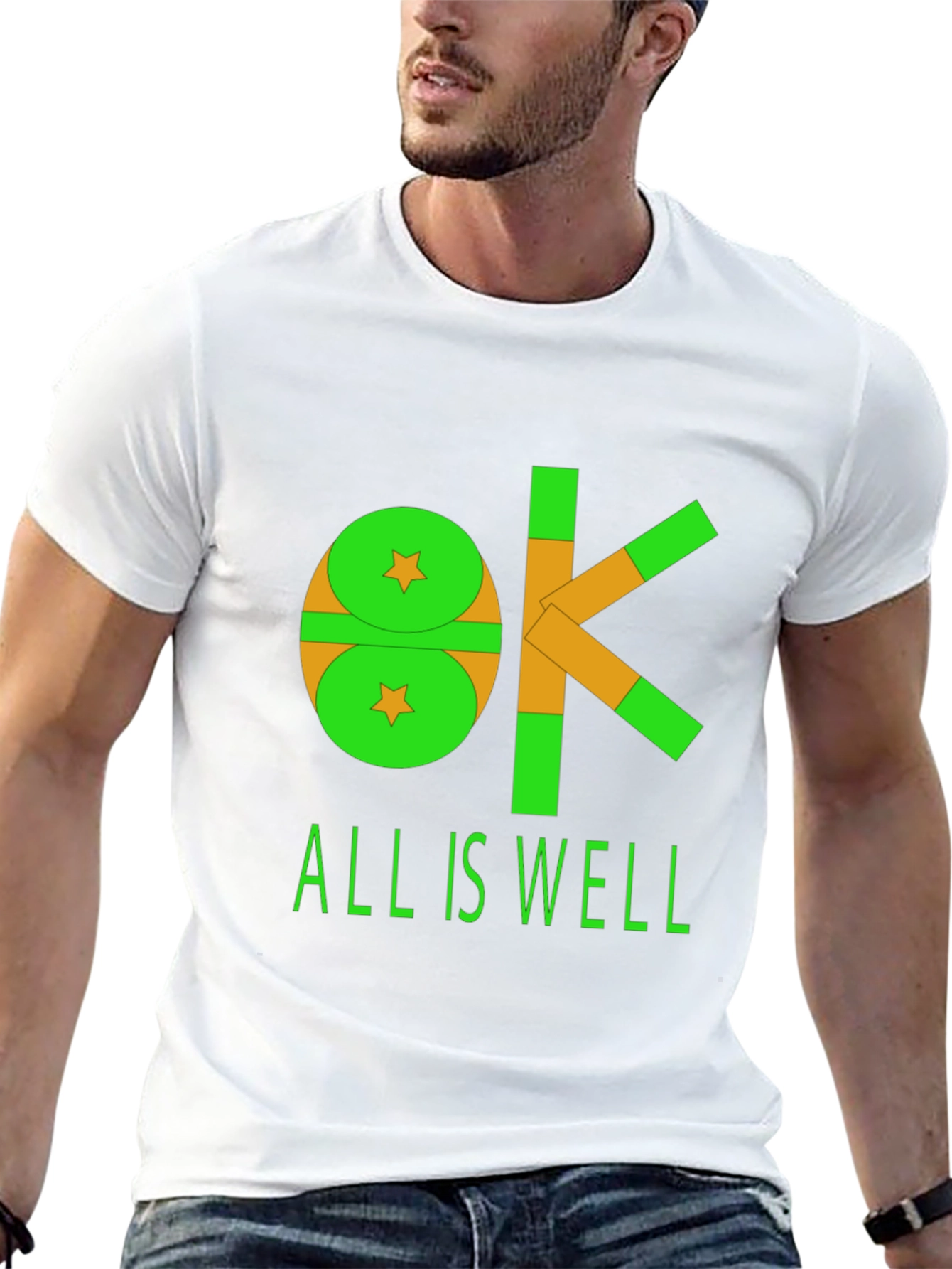 OK All Is Well Graphic Tee - Black