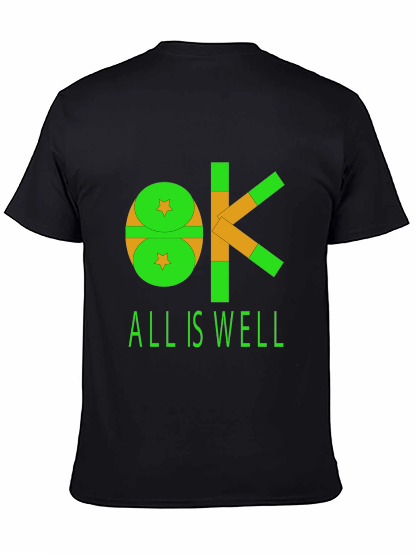 OK All Is Well Graphic Tee - Black
