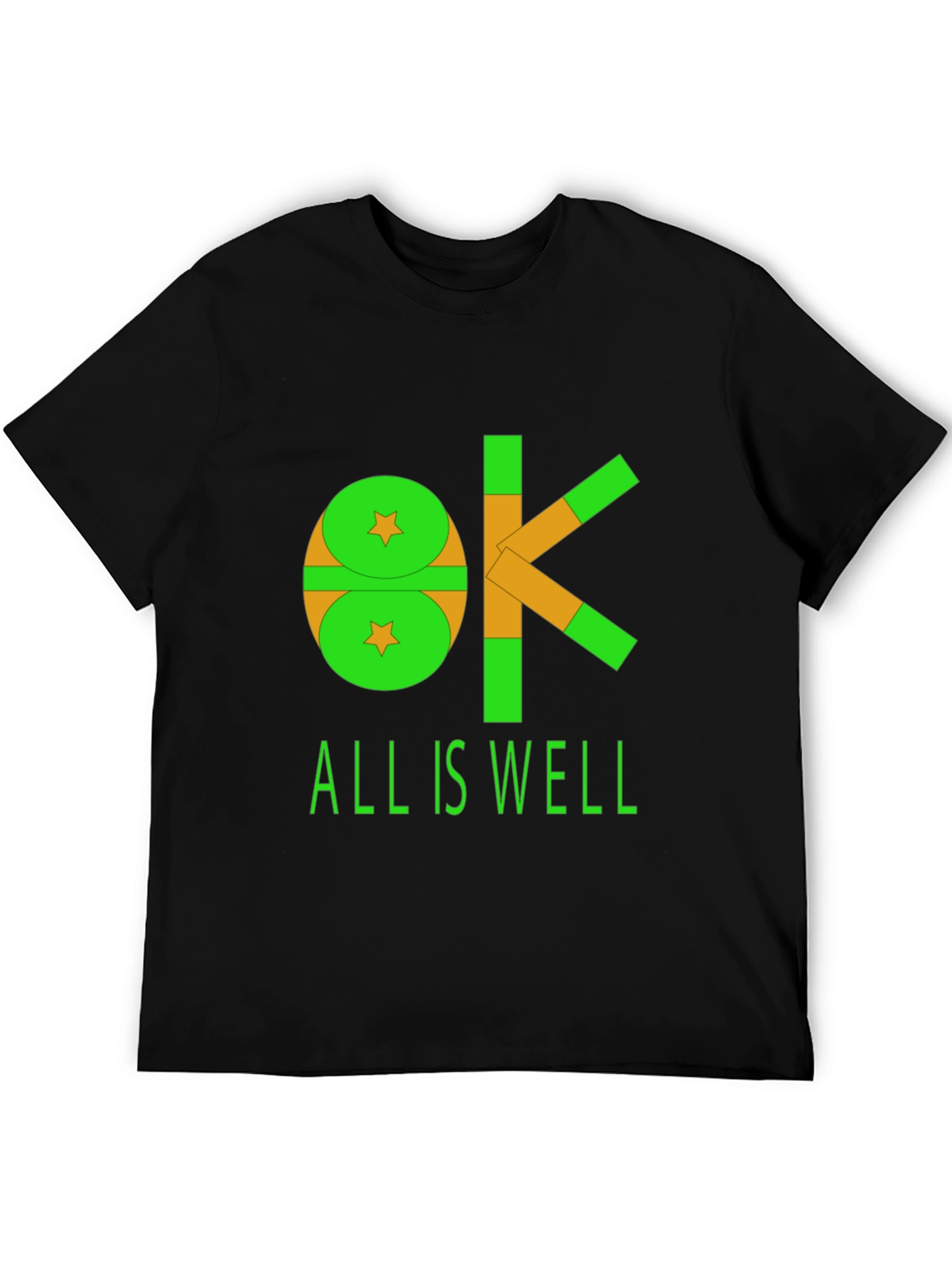OK All Is Well Graphic Tee - Black
