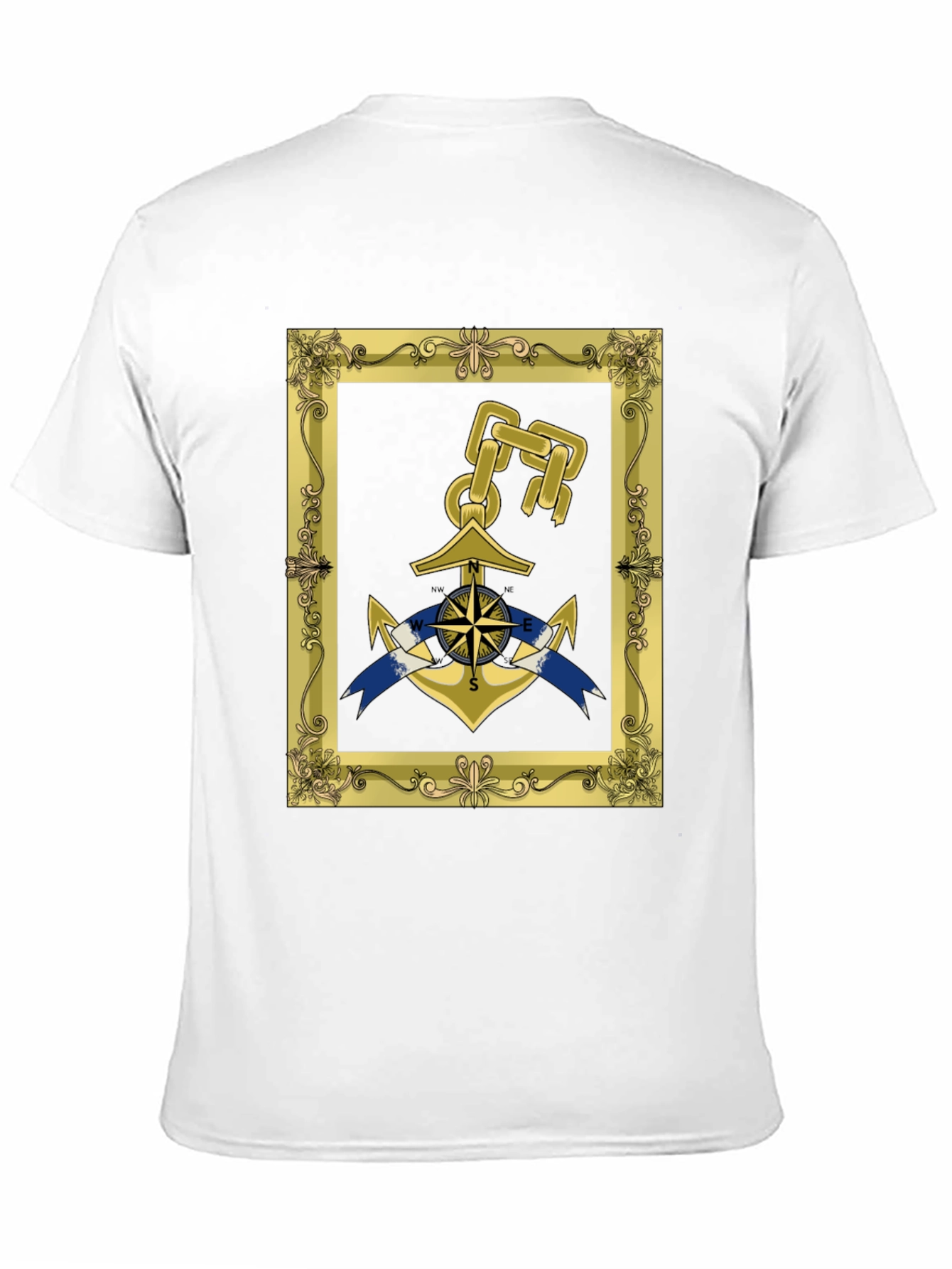 Nautical Anchor Framed Graphic Tee