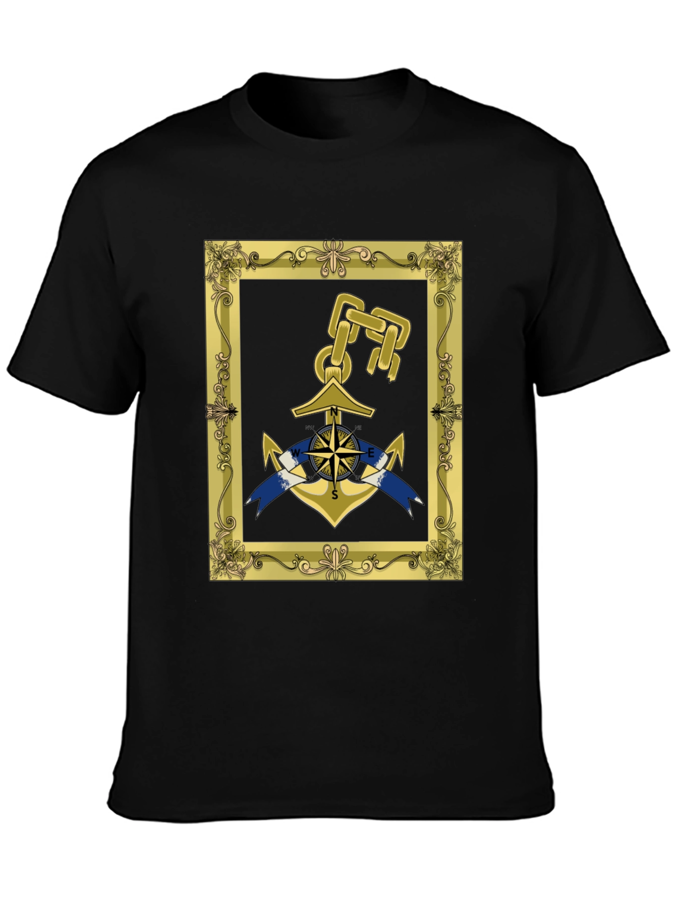 Nautical Anchor Framed Graphic Tee
