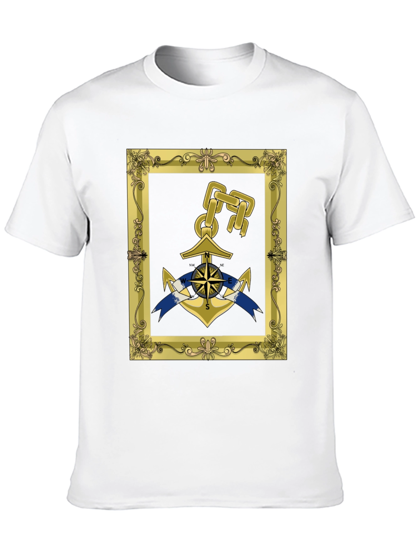 Nautical Anchor Framed Graphic Tee