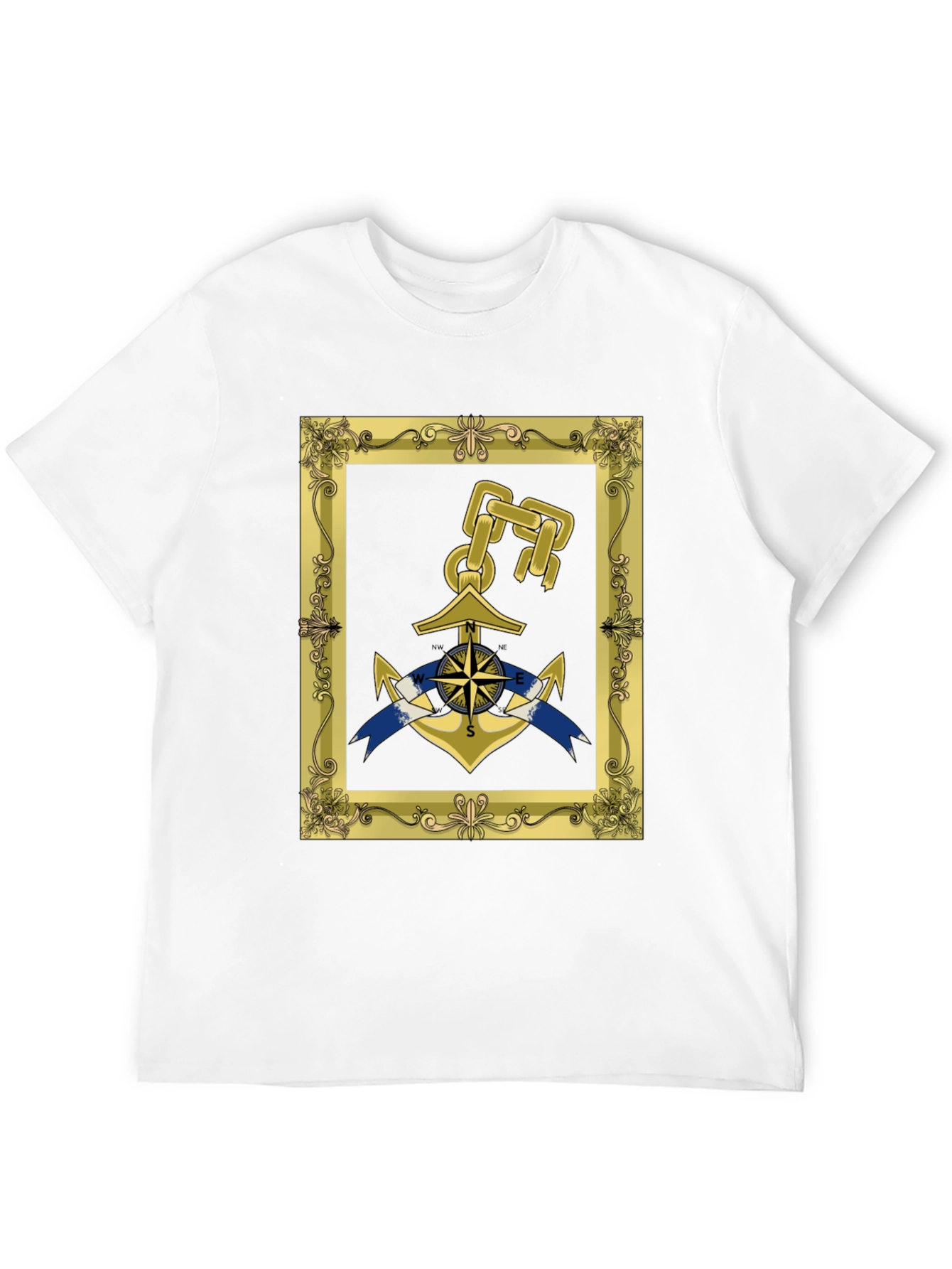 Nautical Anchor Framed Graphic Tee