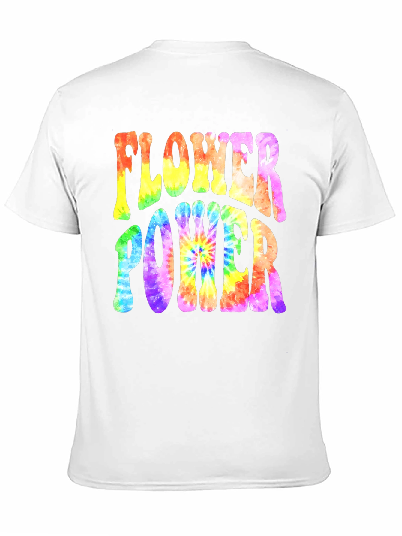 Flower Power Tie-Dye Graphic T-Shirt