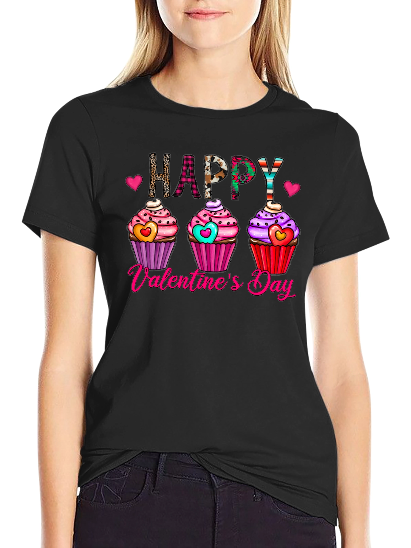 Happy Valentines Day Cupcake T-Shirt