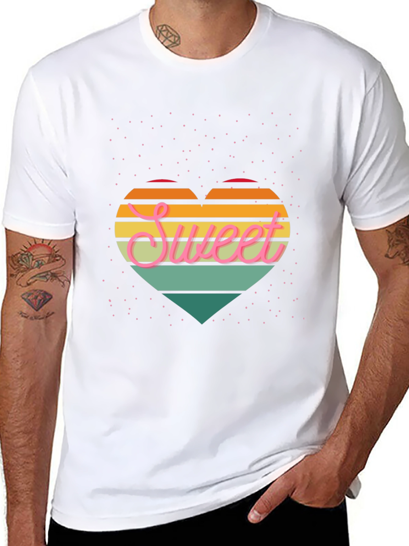 Sweet Heart Graphic Tee - Retro Style