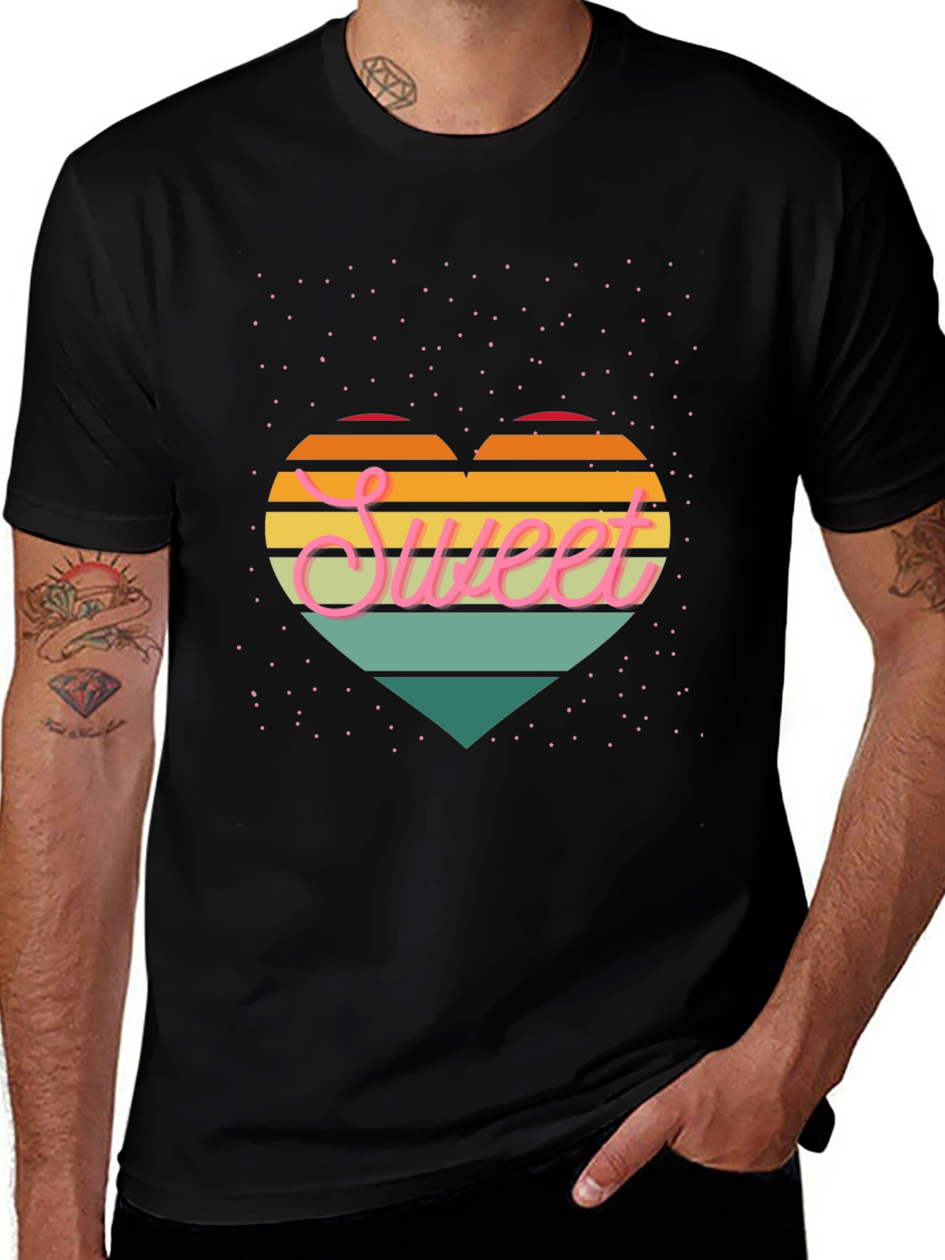 Sweet Heart Graphic Tee - Retro Style
