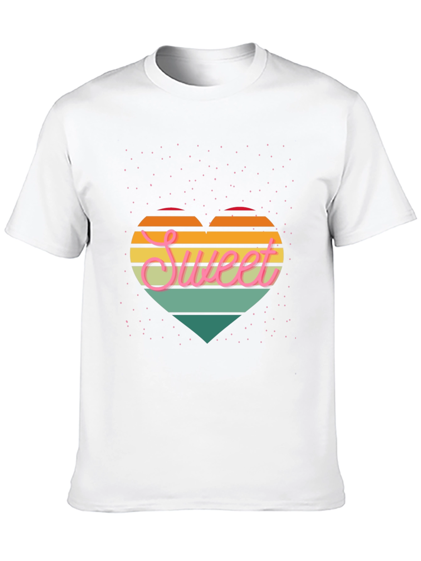 Sweet Heart Graphic Tee - Retro Style