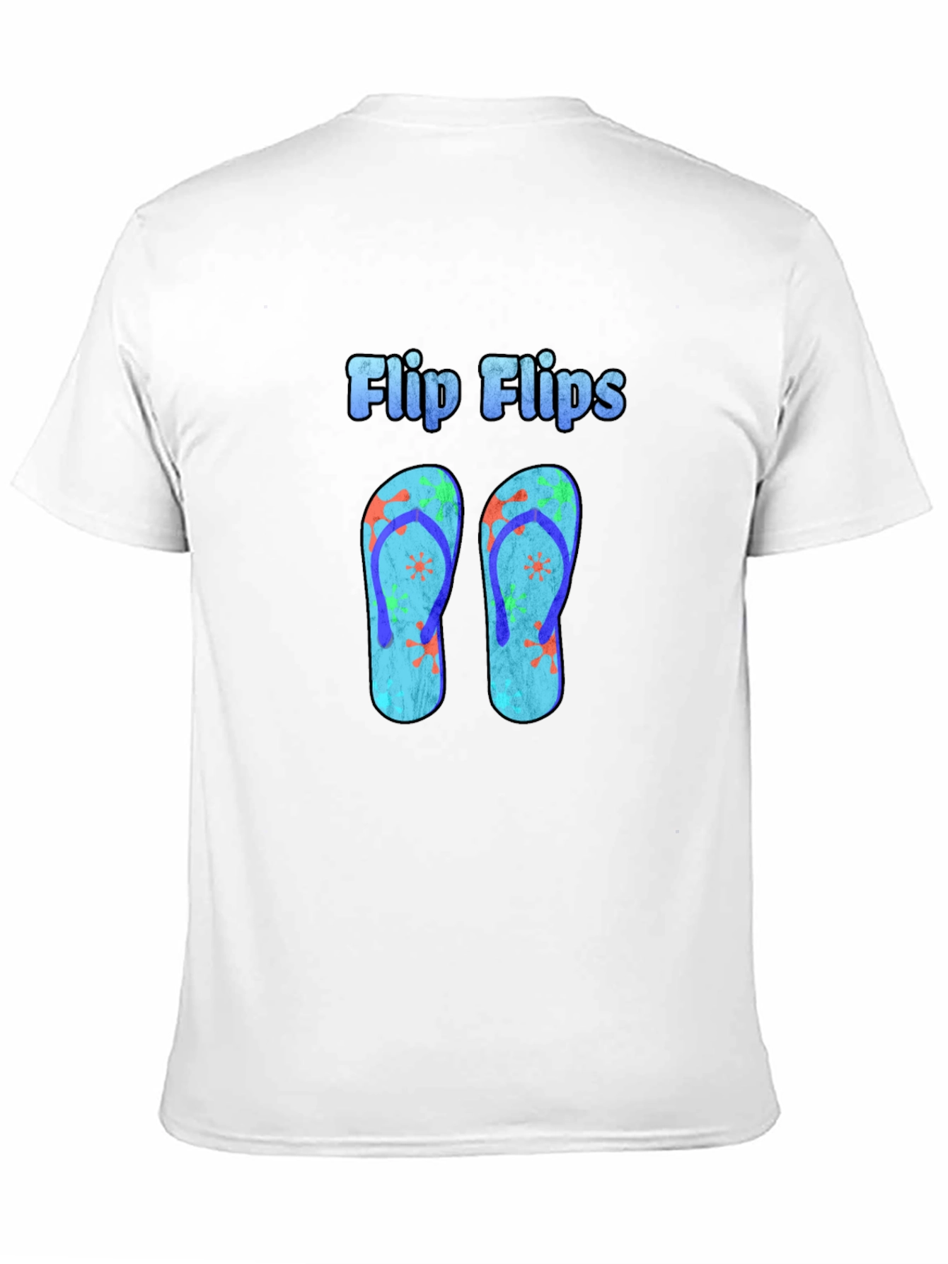 Flip Flops Graphic Black T-Shirt