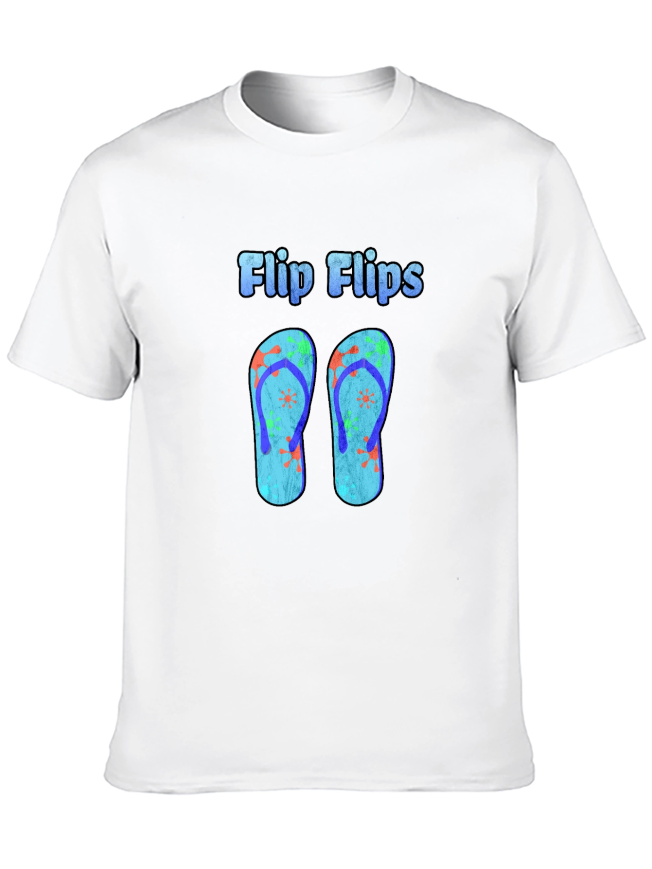 Flip Flops Graphic Black T-Shirt