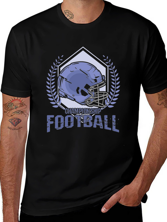 Championship Football Graphic Tee - Black