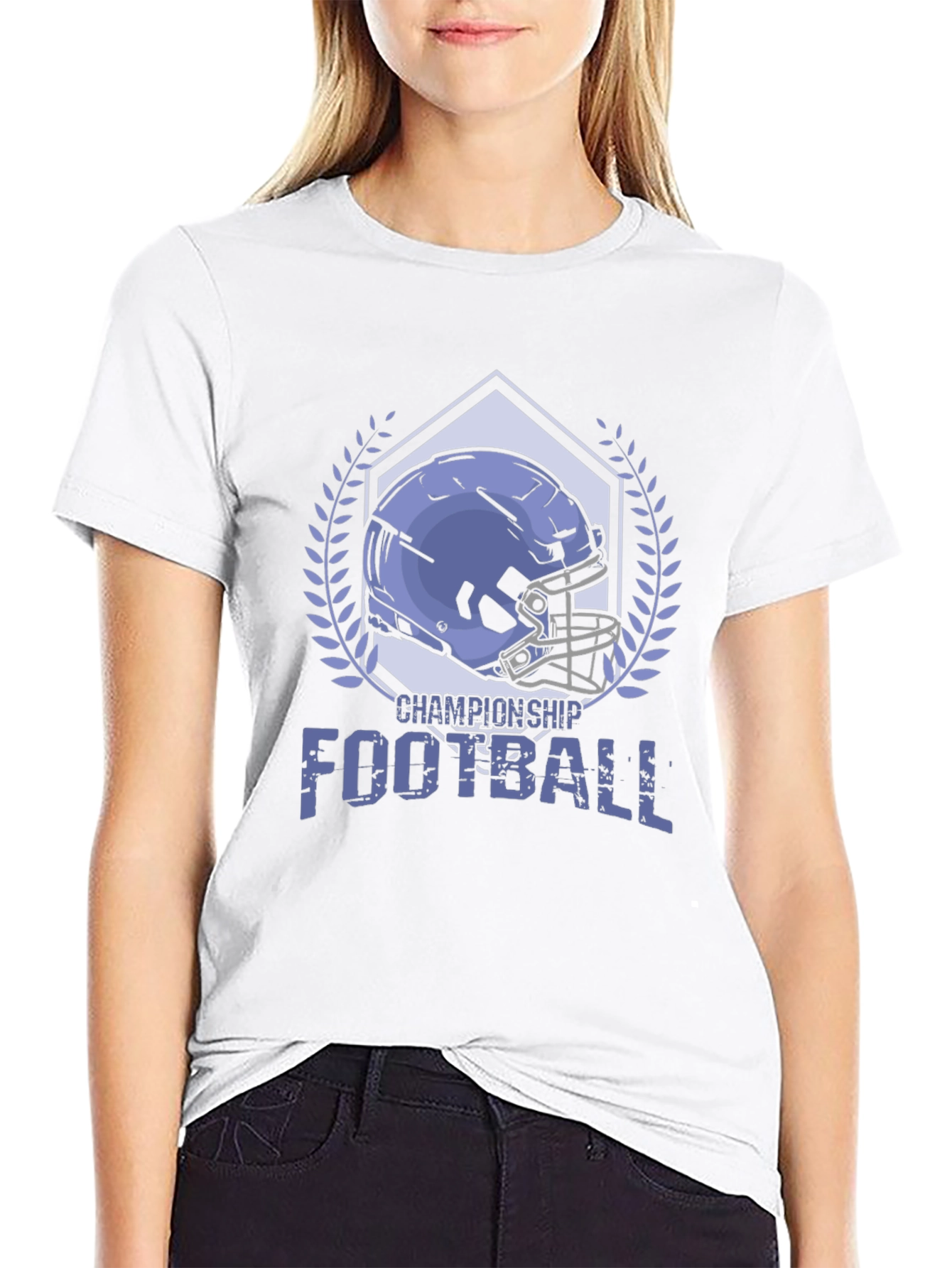 Championship Football Graphic Tee - Black