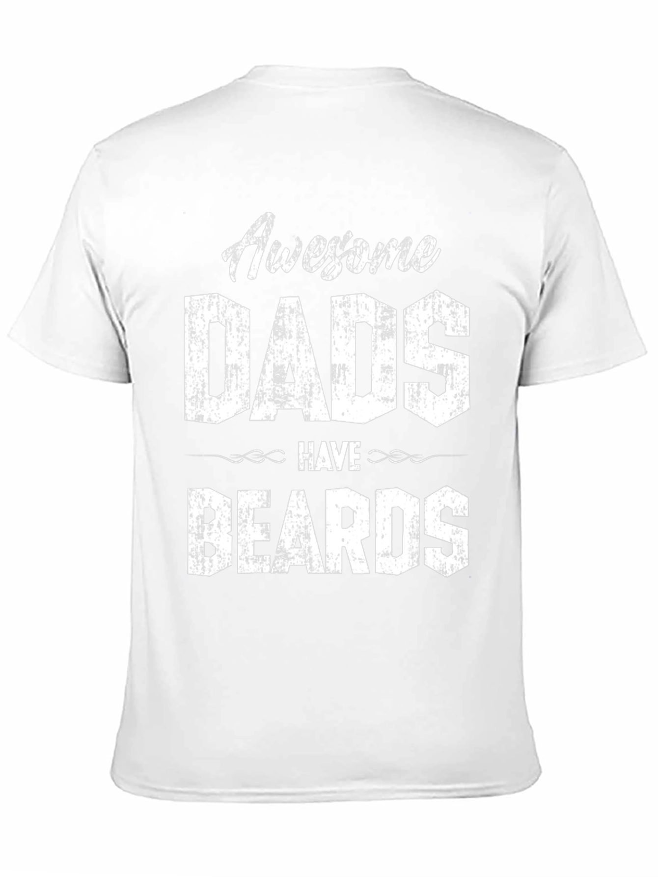 Awesome Dads Have Beards Graphic Tee - Black