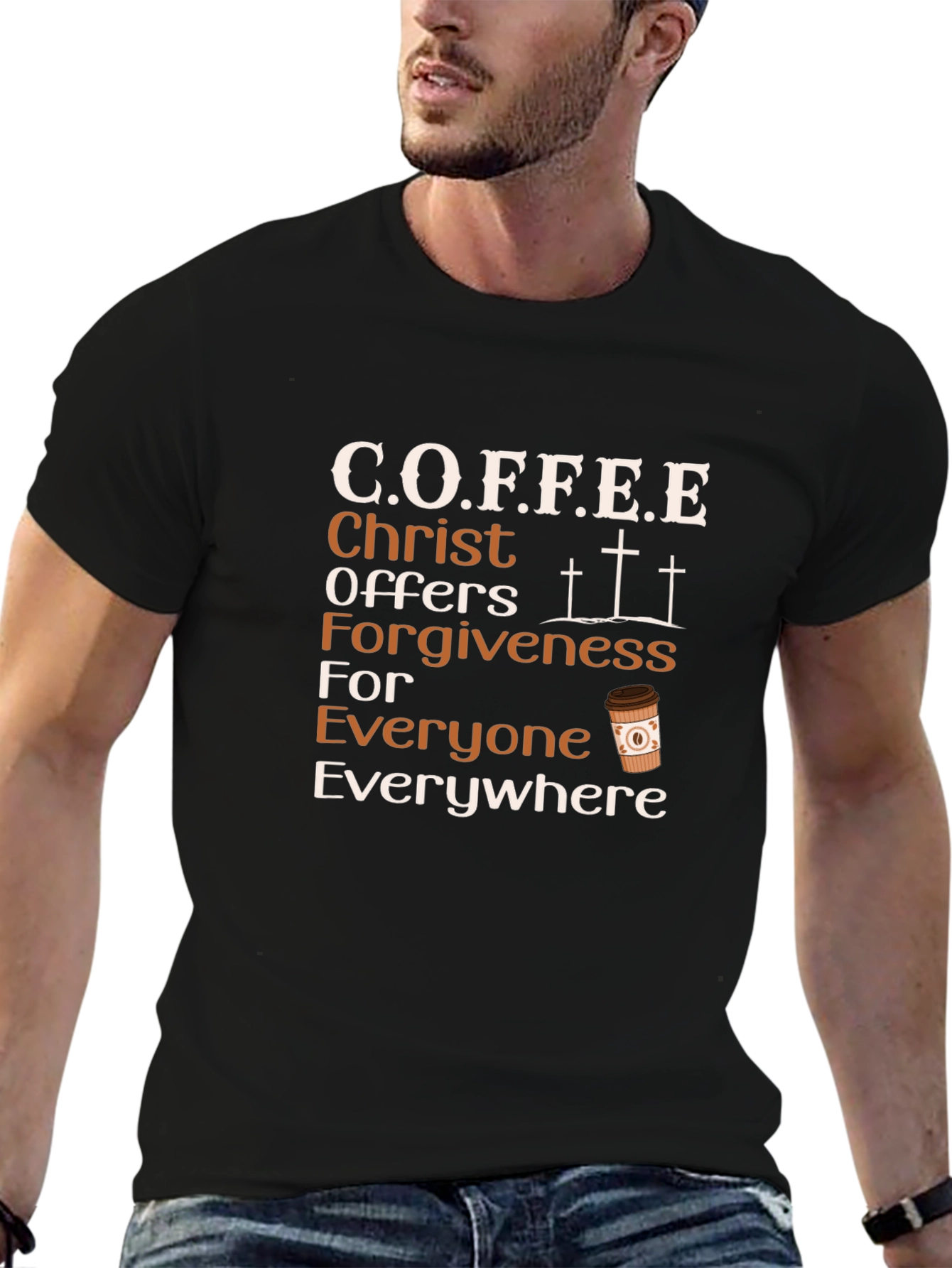 C.O.F.F.E.E. Christian Graphic Tee