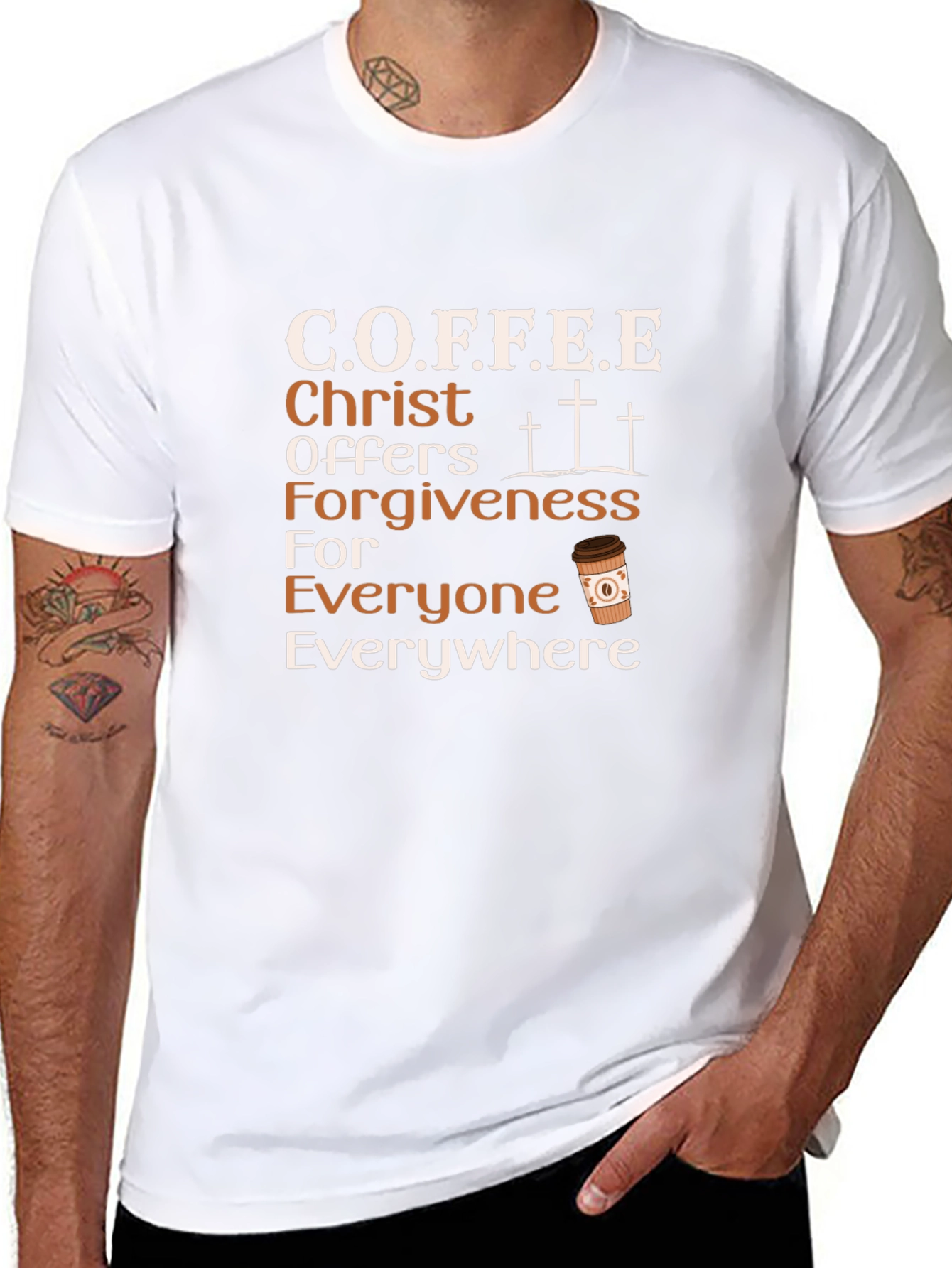 C.O.F.F.E.E. Christian Graphic Tee