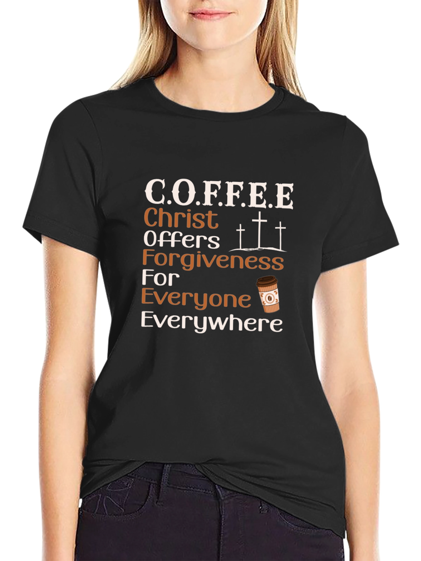 C.O.F.F.E.E. Christian Graphic Tee