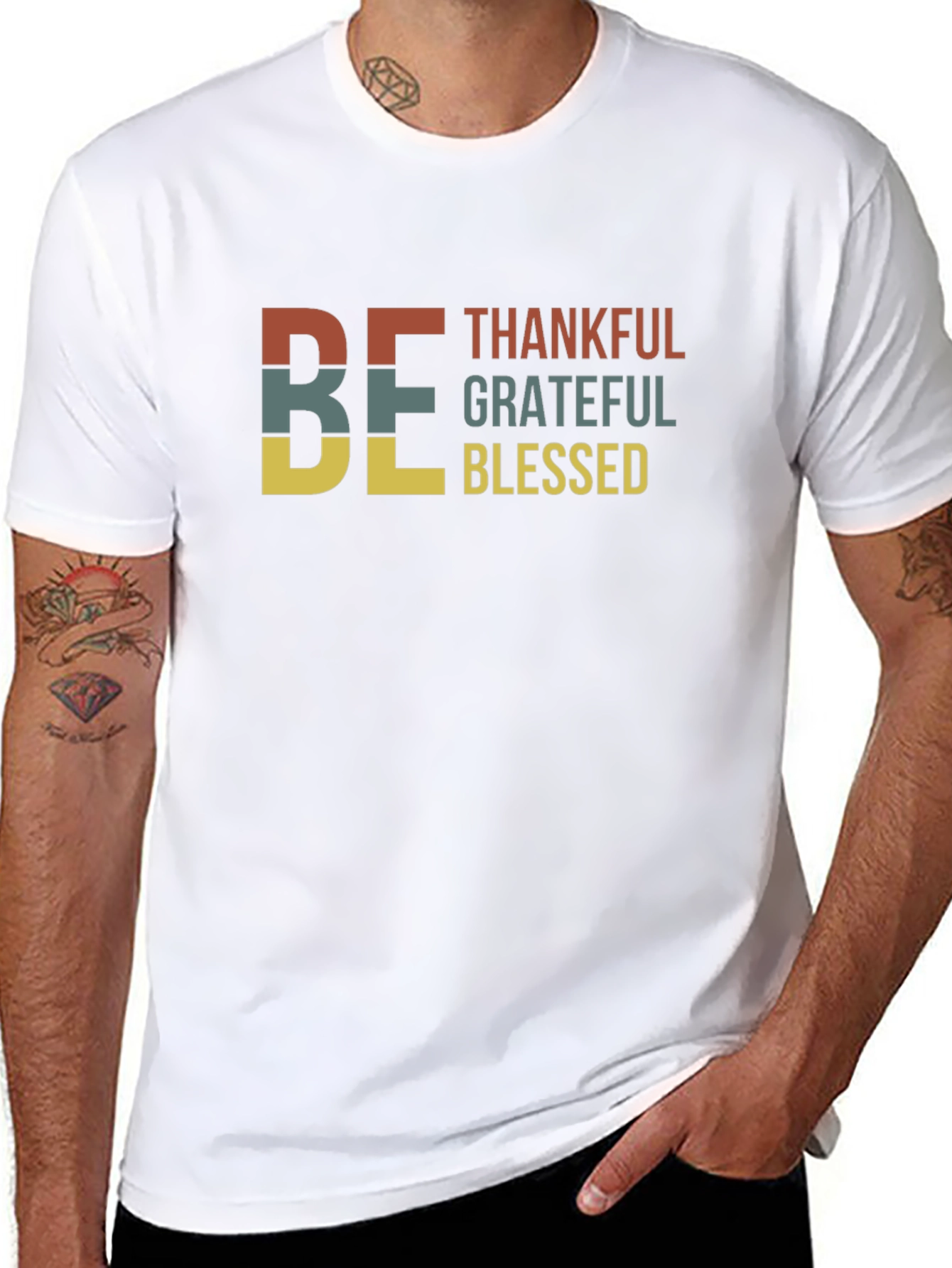 Be Thankful Graphic Tee | Unisex Black T-Shirt