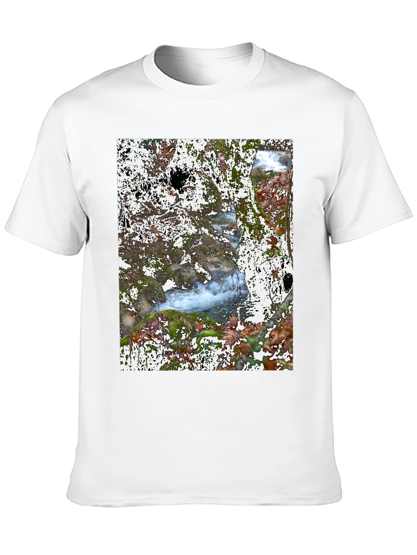 Nature River Black T-Shirt