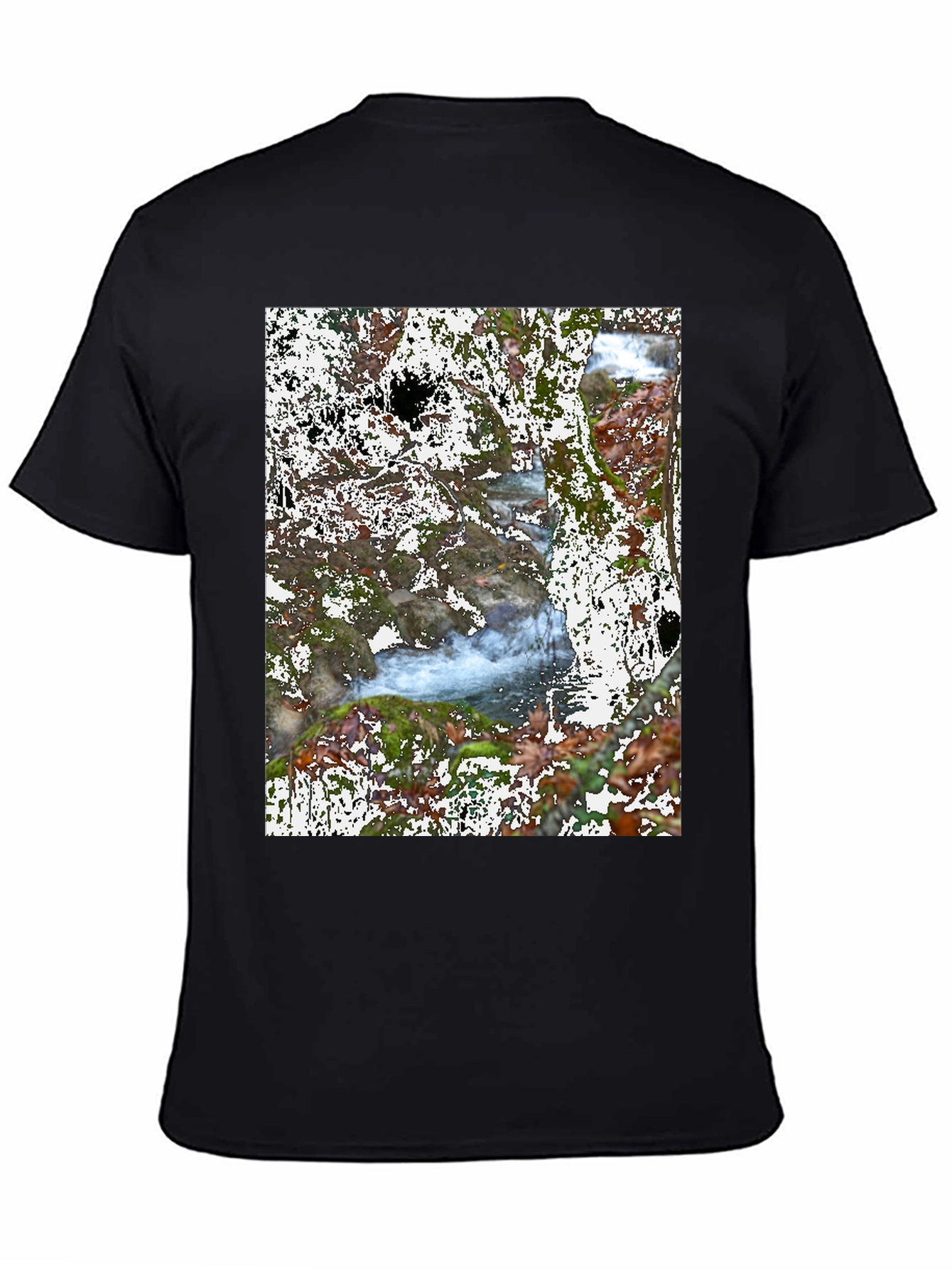 Nature River Black T-Shirt
