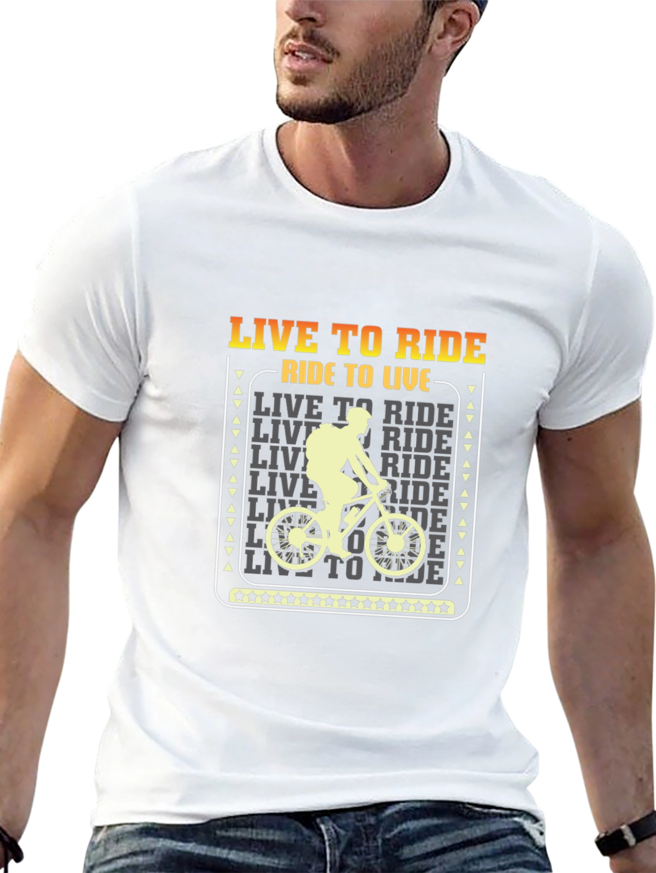 Live to Ride Graphic Tee - Biker T-Shirt
