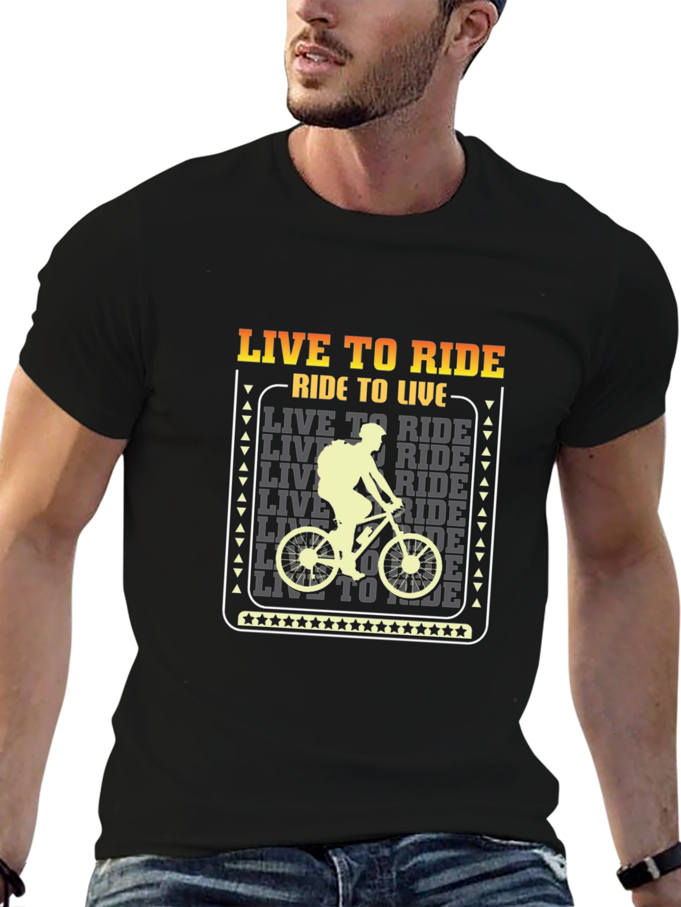 Live to Ride Graphic Tee - Biker T-Shirt