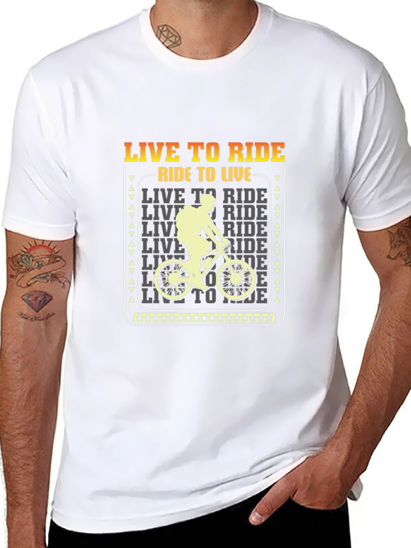 Live to Ride Graphic Tee - Biker T-Shirt