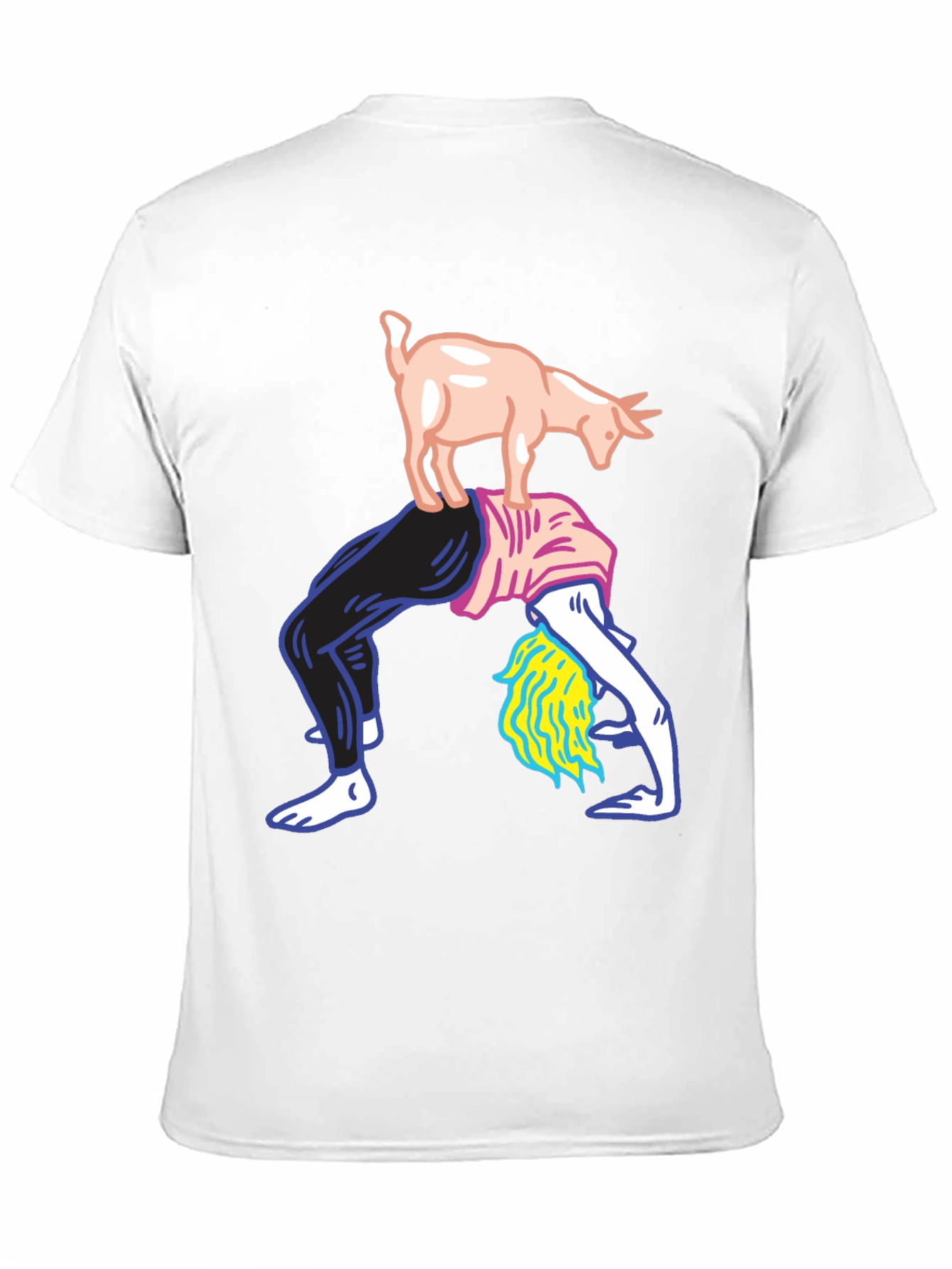 Goat Yoga Graphic Tee - Mens Black T-Shirt