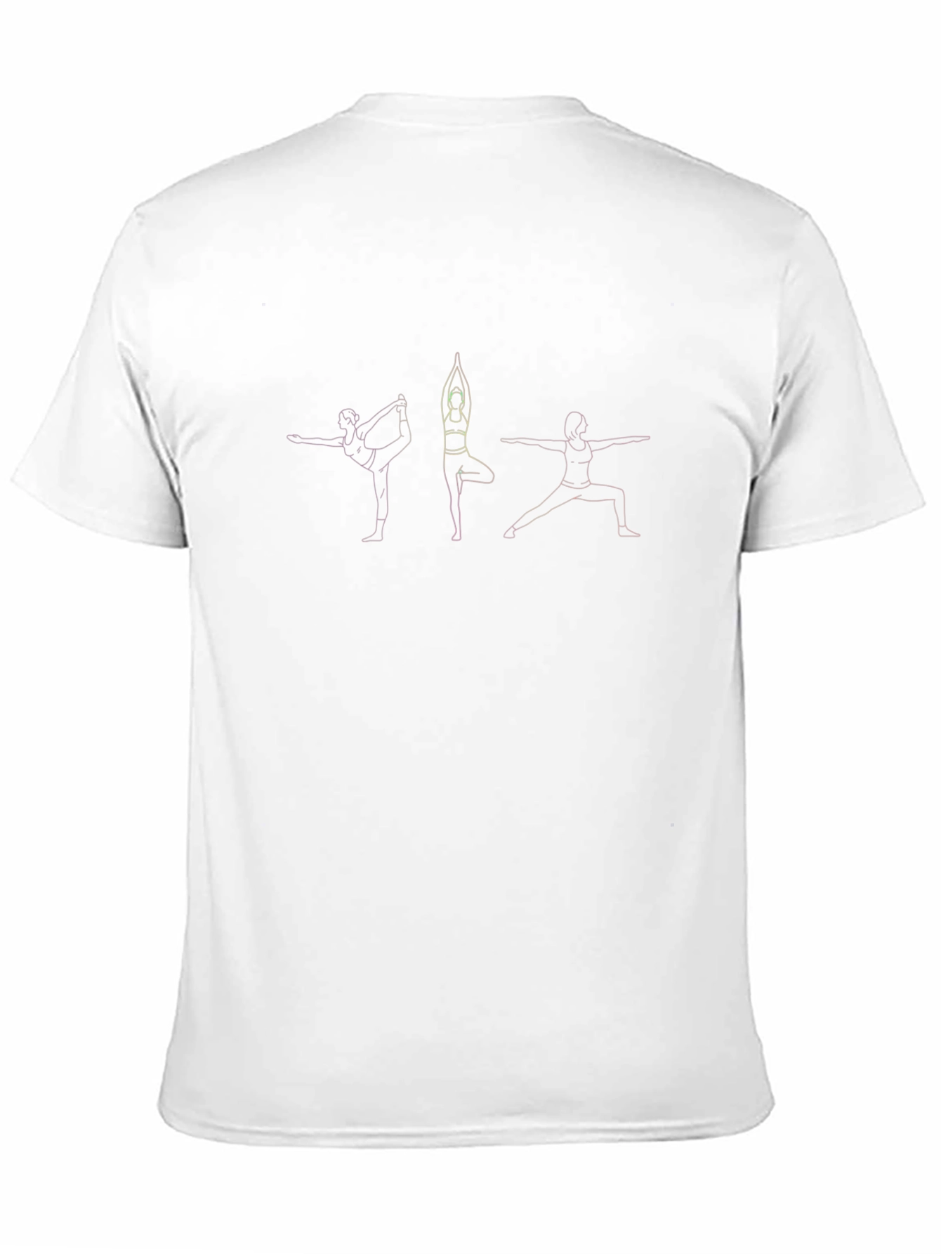 Yoga Pose Graphic Tee - Mens Black T-Shirt