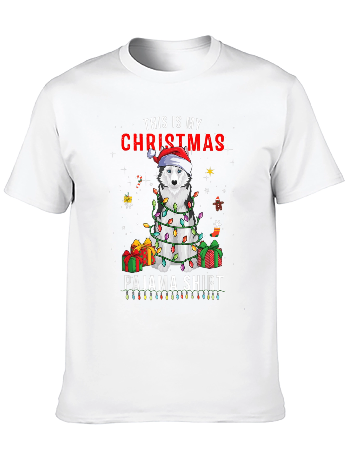 Christmas Dog Pajama Shirt - Holiday Tee
