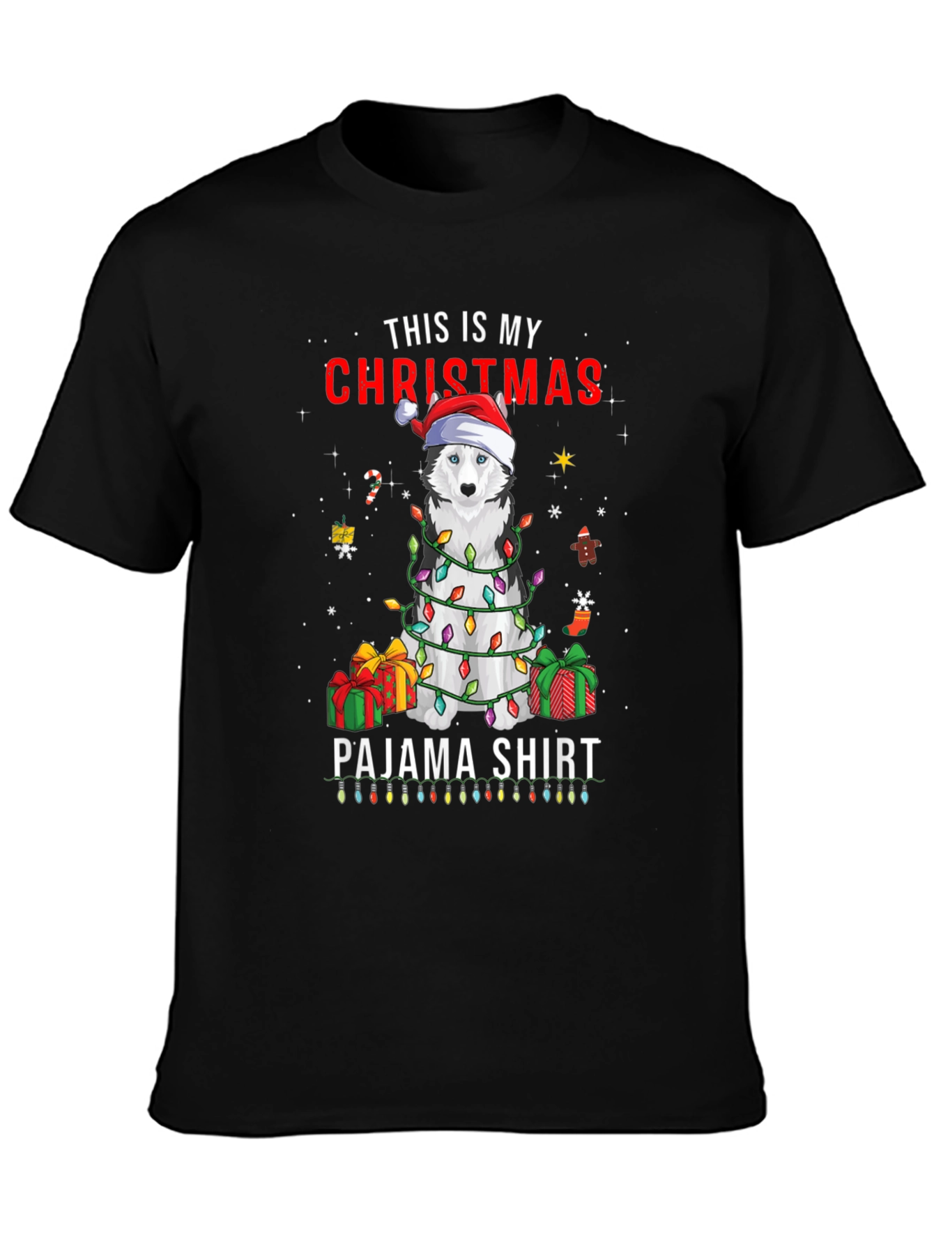 Christmas Dog Pajama Shirt - Holiday Tee