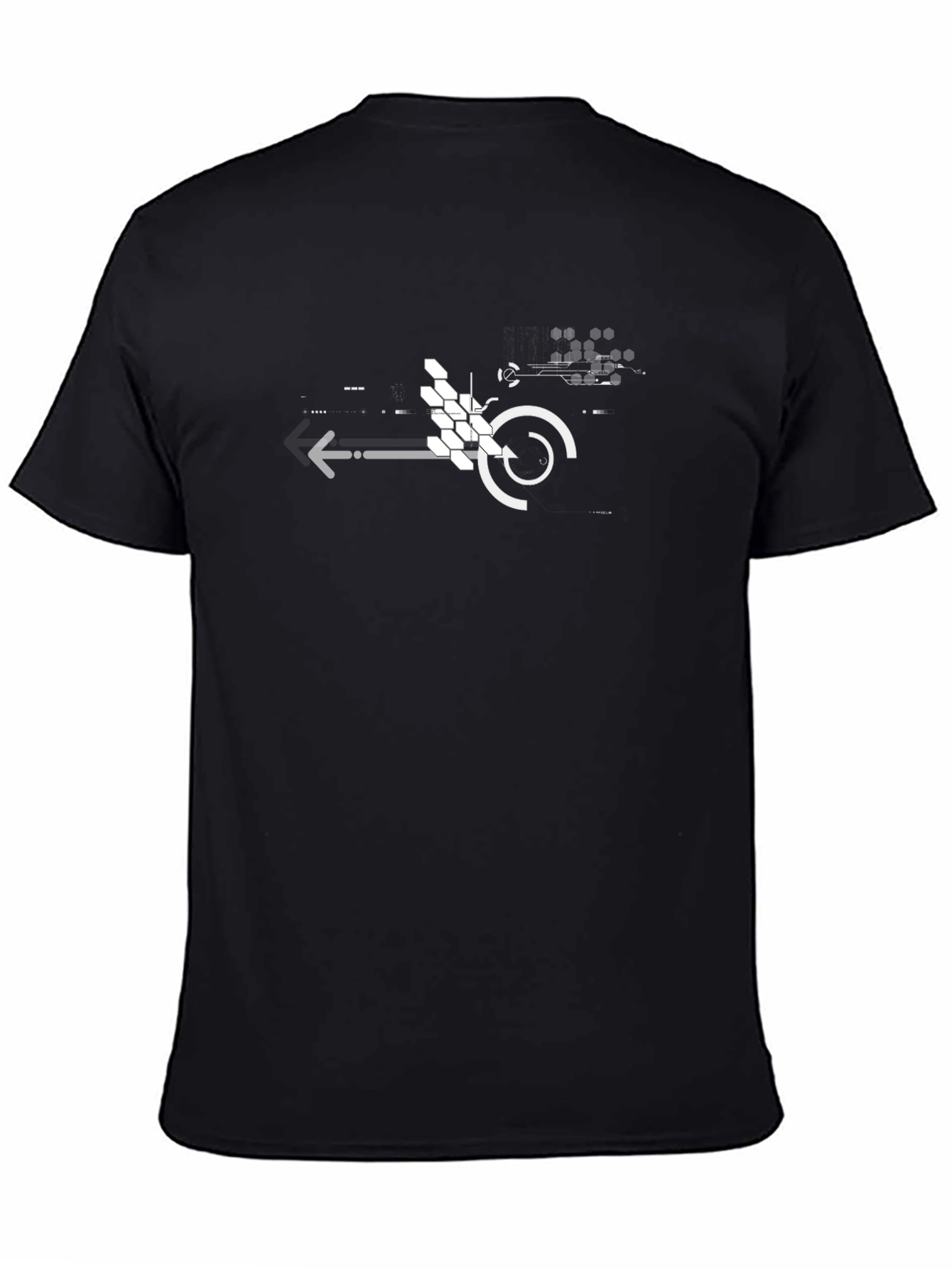 Tech Circuit Graphic Black T-Shirt