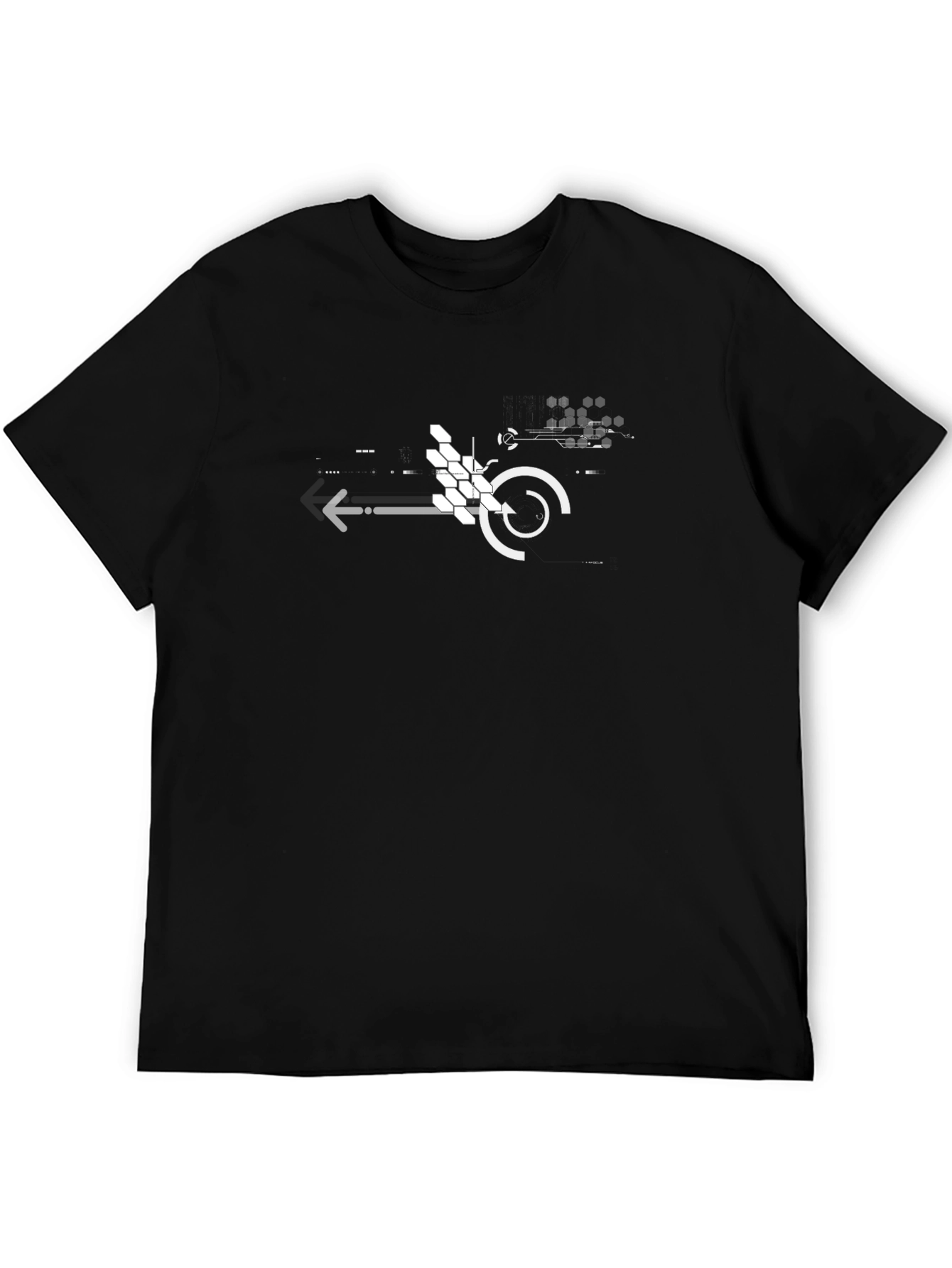 Tech Circuit Graphic Black T-Shirt