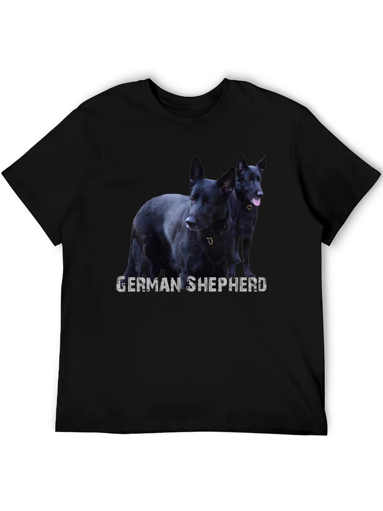 Black German Shepherd Dog Graphic T-Shirt