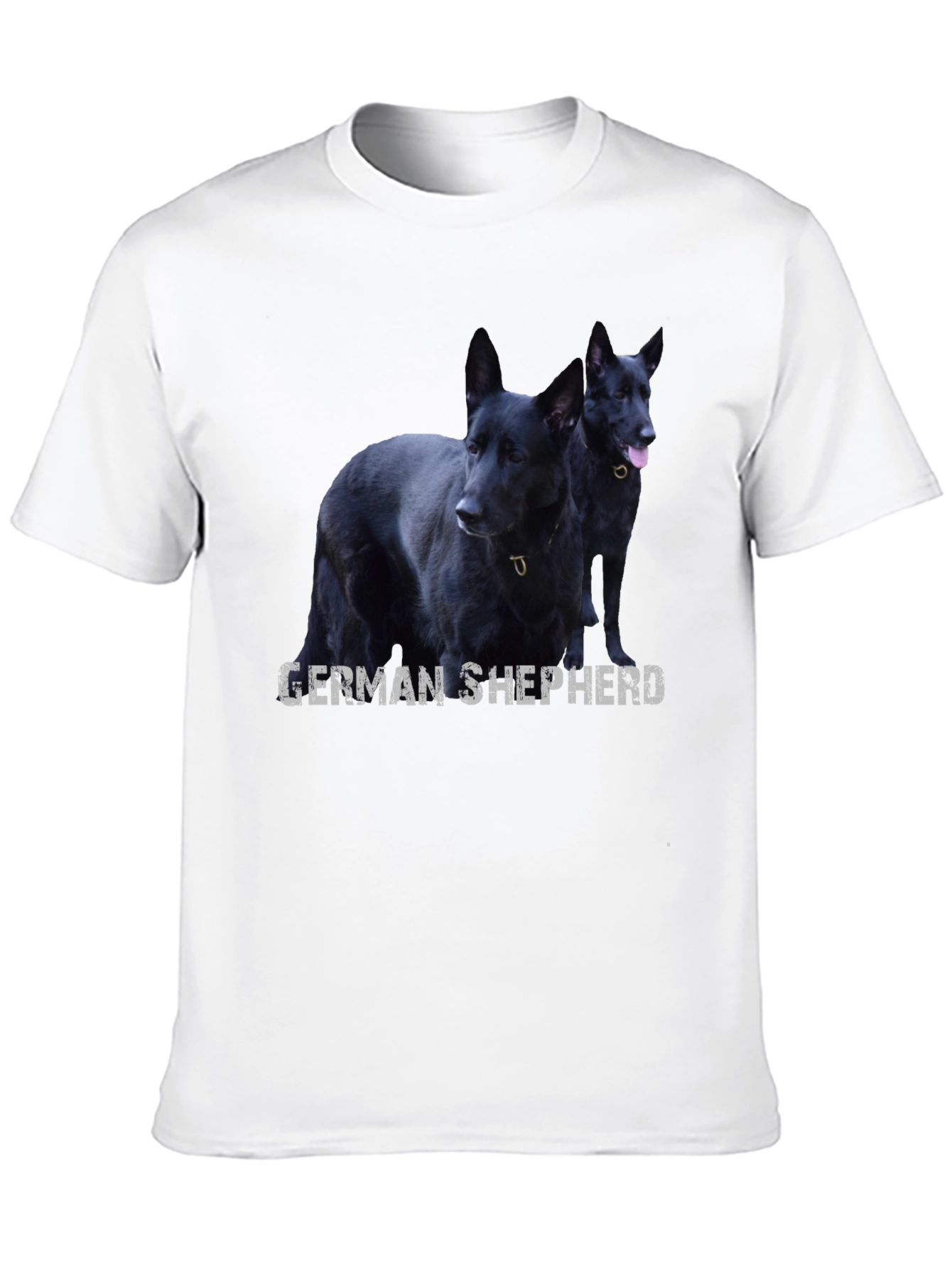Black German Shepherd Dog Graphic T-Shirt
