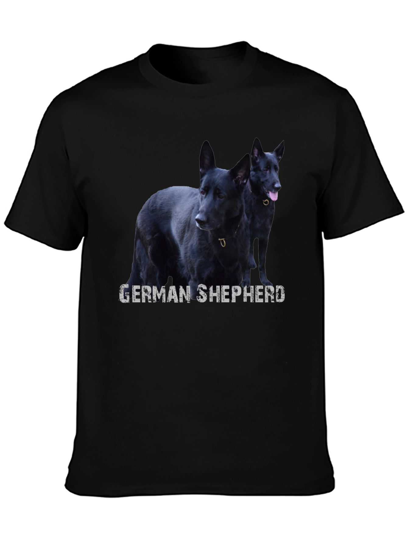 Black German Shepherd Dog Graphic T-Shirt