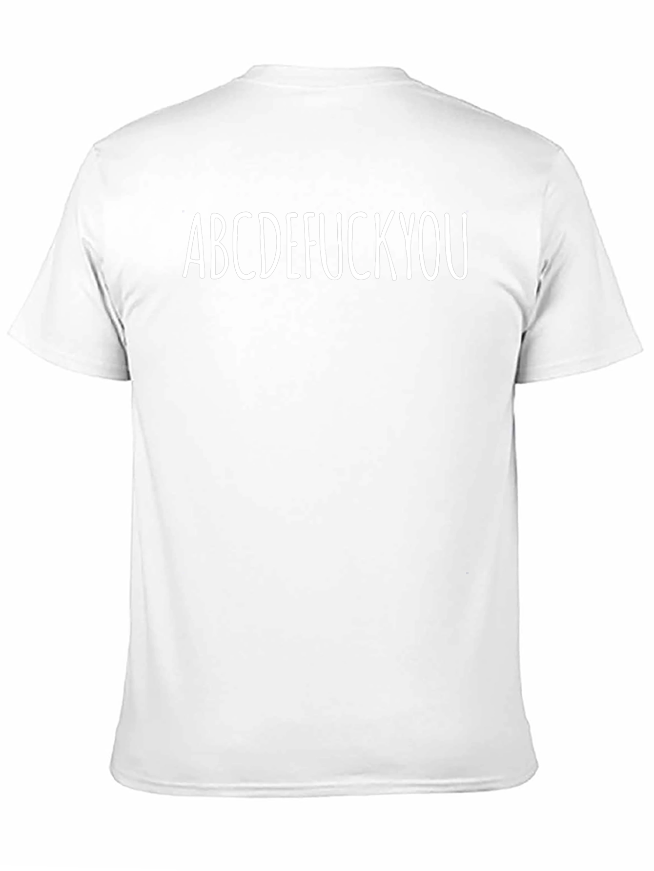 ABCDEFUCK YOU Black Graphic T-Shirt