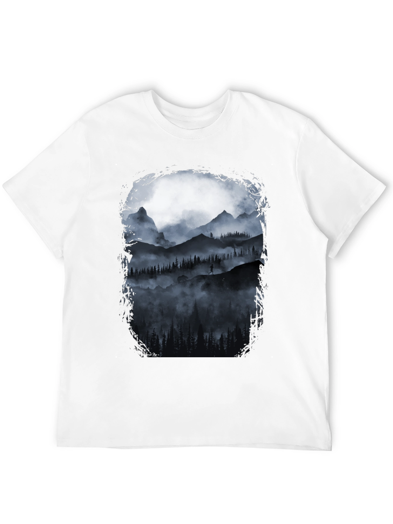 Mountain Silhouette Graphic T-Shirt - Nature Inspired Tee