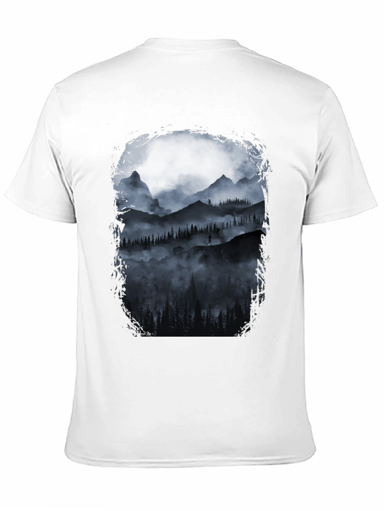 Mountain Silhouette Graphic T-Shirt - Nature Inspired Tee