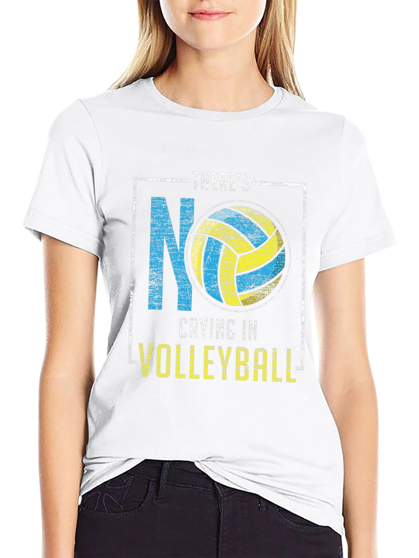 Volleyball T-Shirt: Theres No Crying!