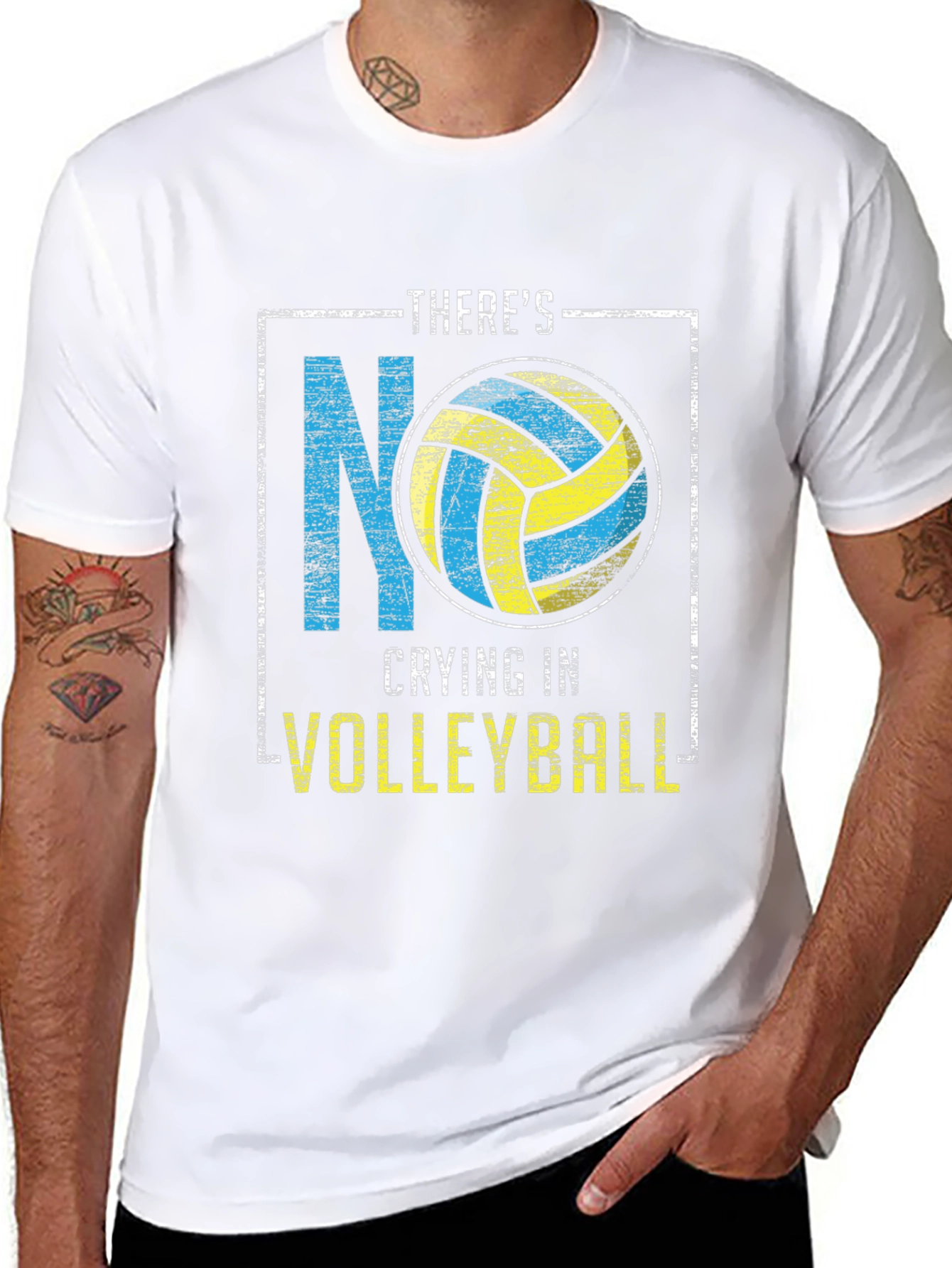 Volleyball T-Shirt: Theres No Crying!