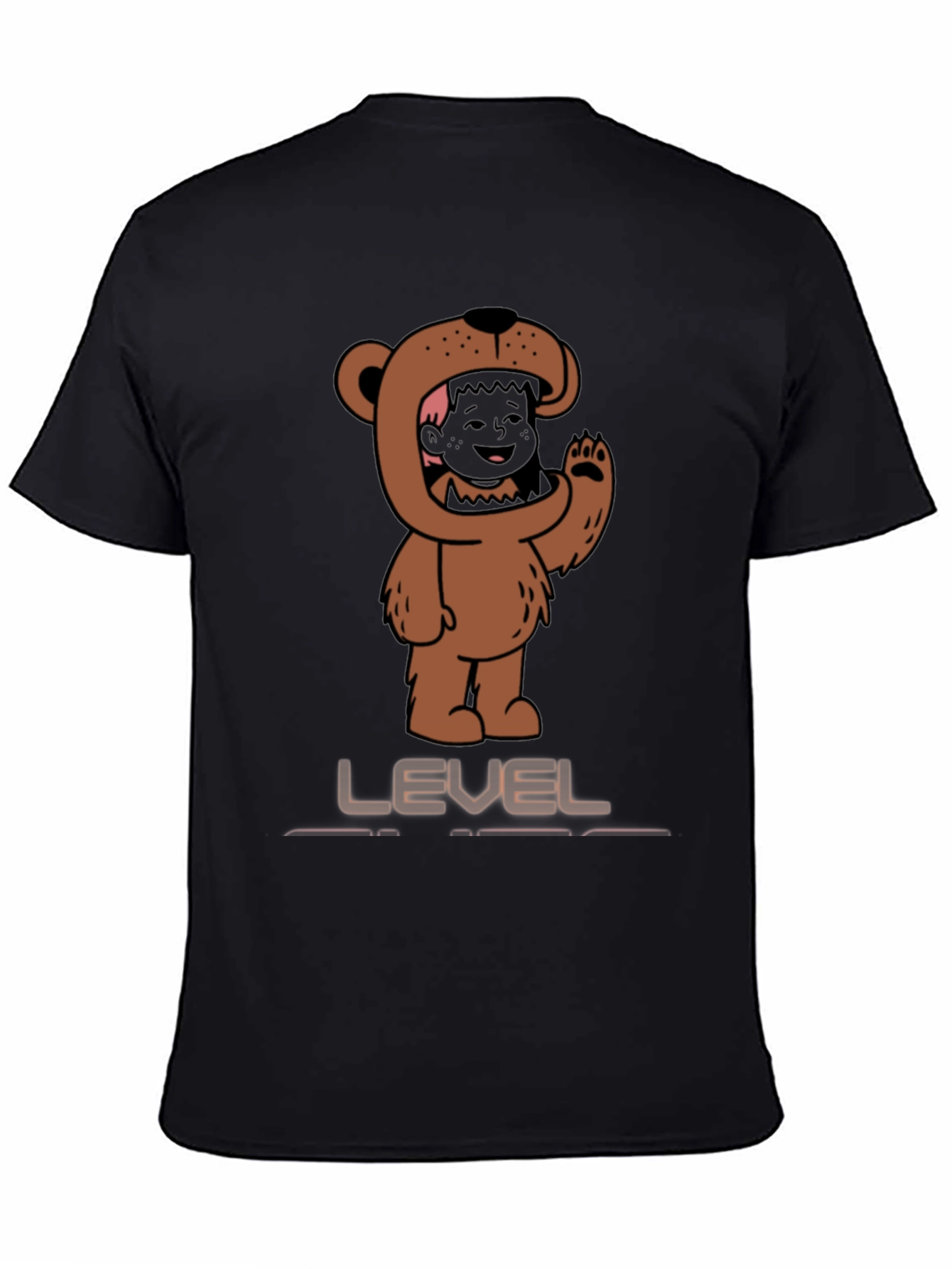 Cartoon Bear Character T-Shirt