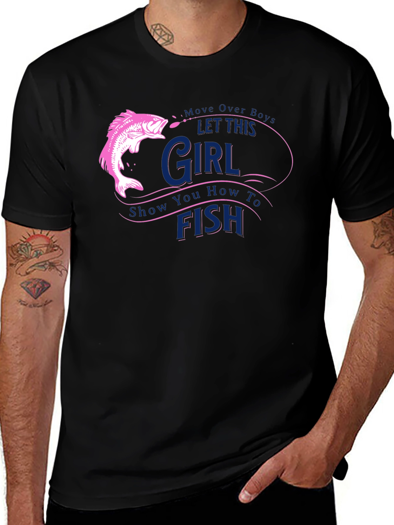 Fishing Girl T-Shirt - Move Over Boys
