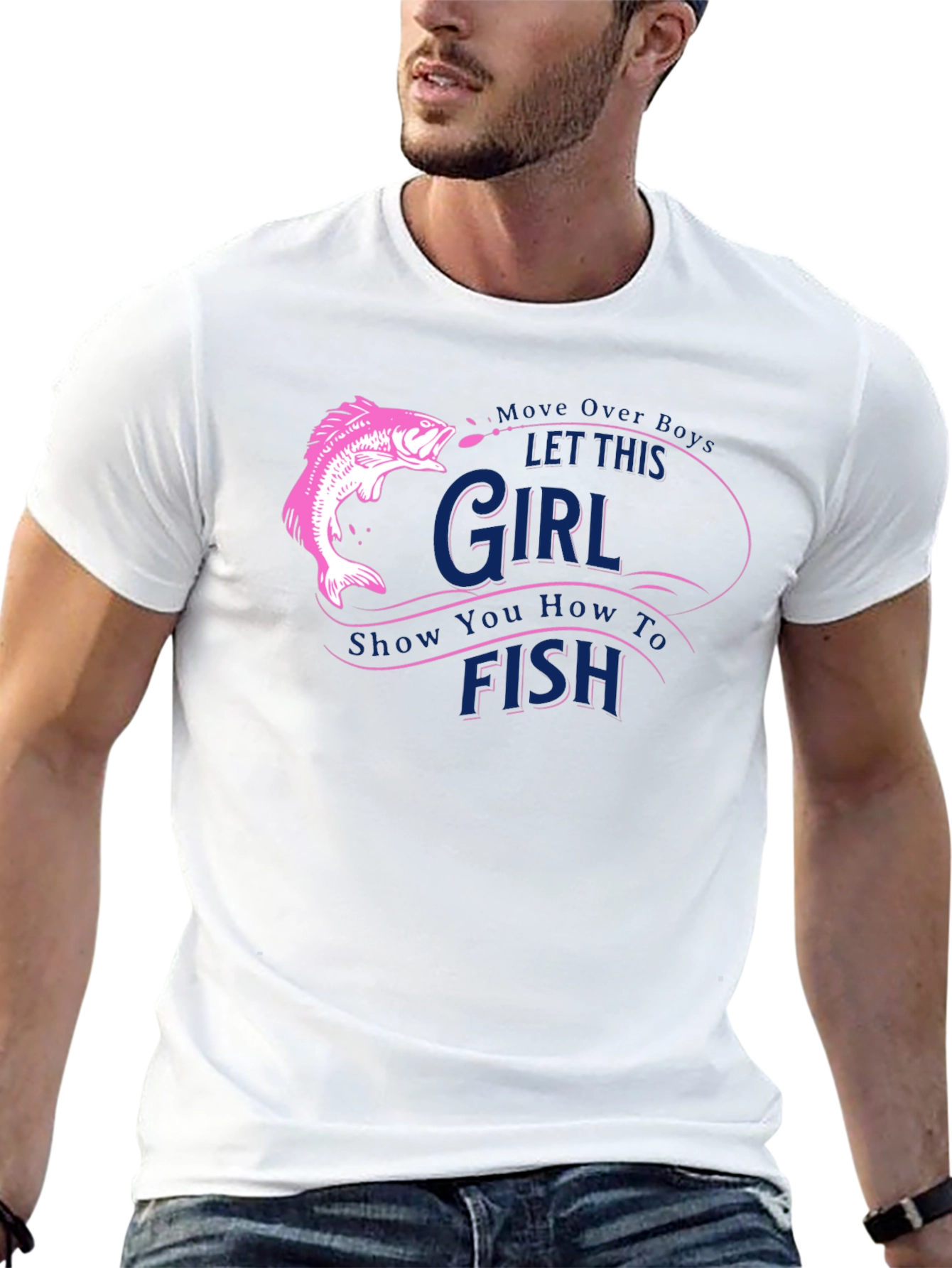 Fishing Girl T-Shirt - Move Over Boys